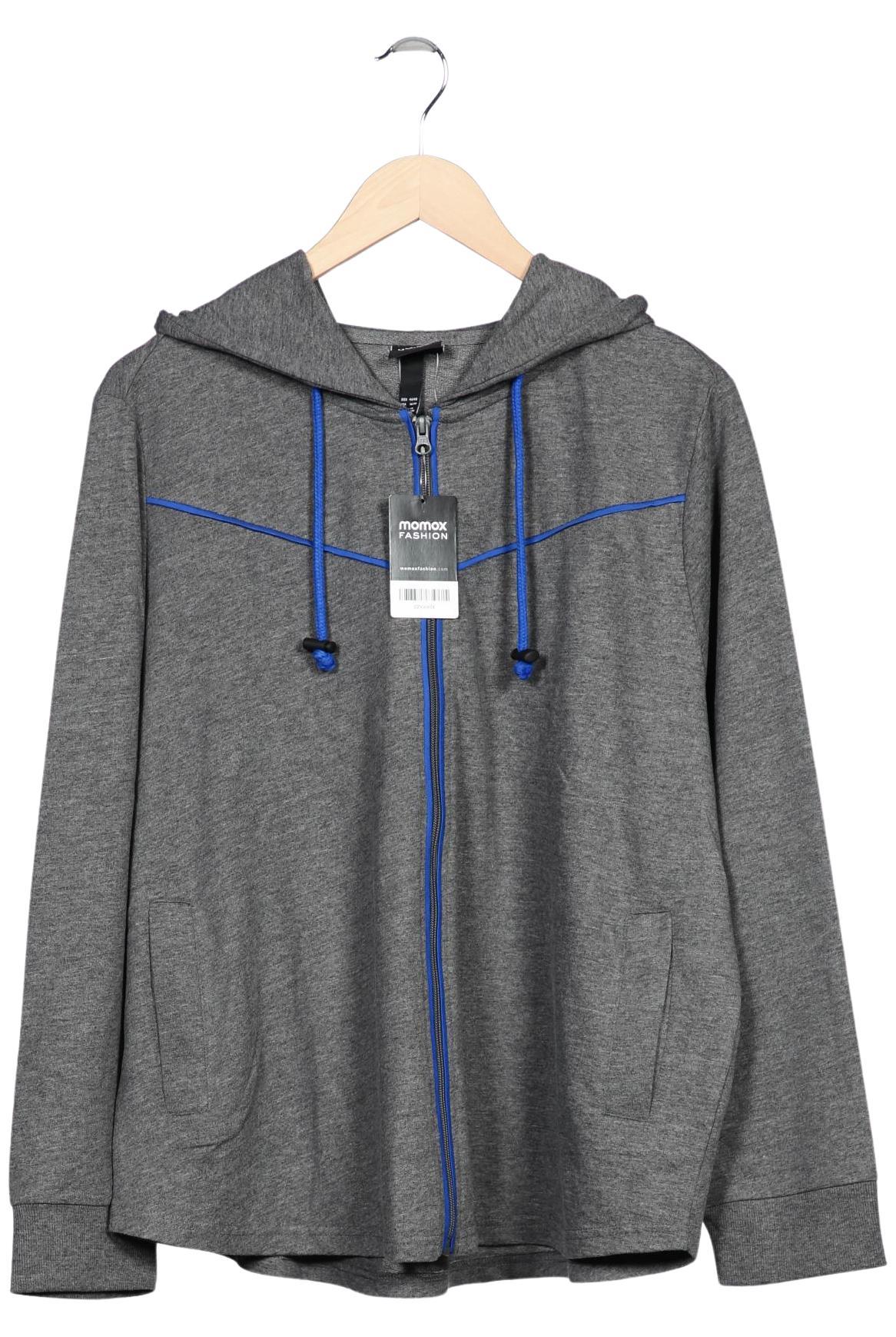 

Ulla Popken Damen Kapuzenpullover, grau, Gr. 46