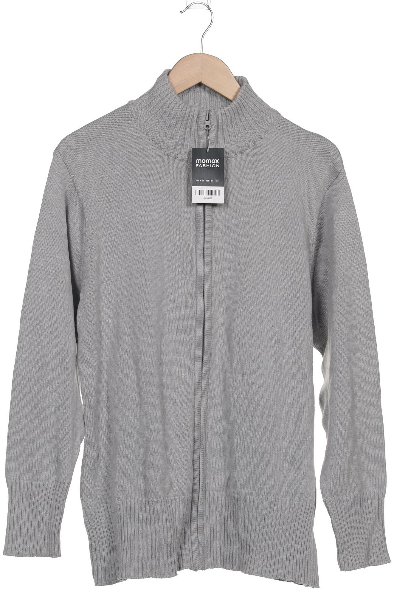 

Ulla Popken Herren Strickjacke, grau, Gr. 46