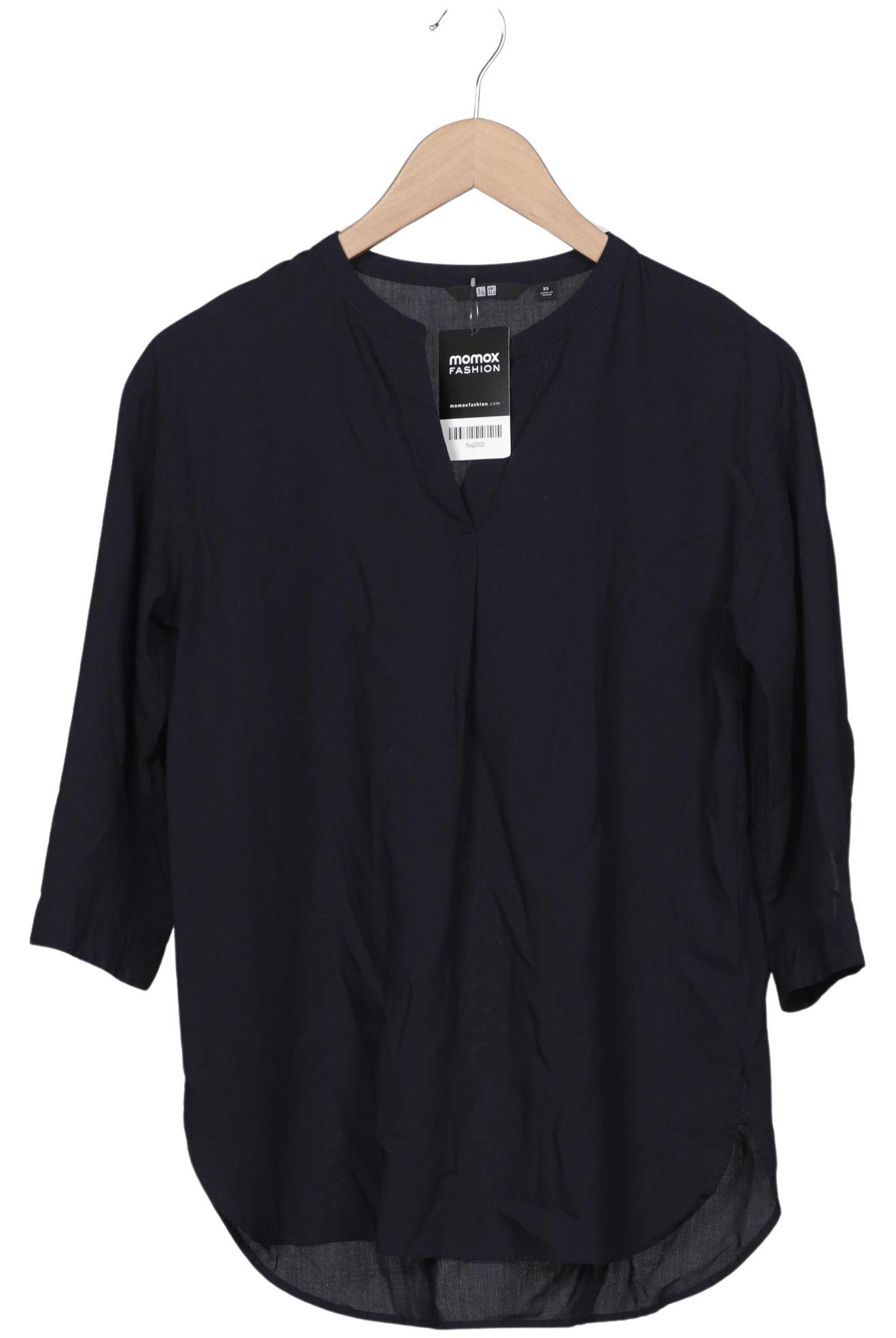 

uniqlo Damen Bluse, marineblau, Gr. 34