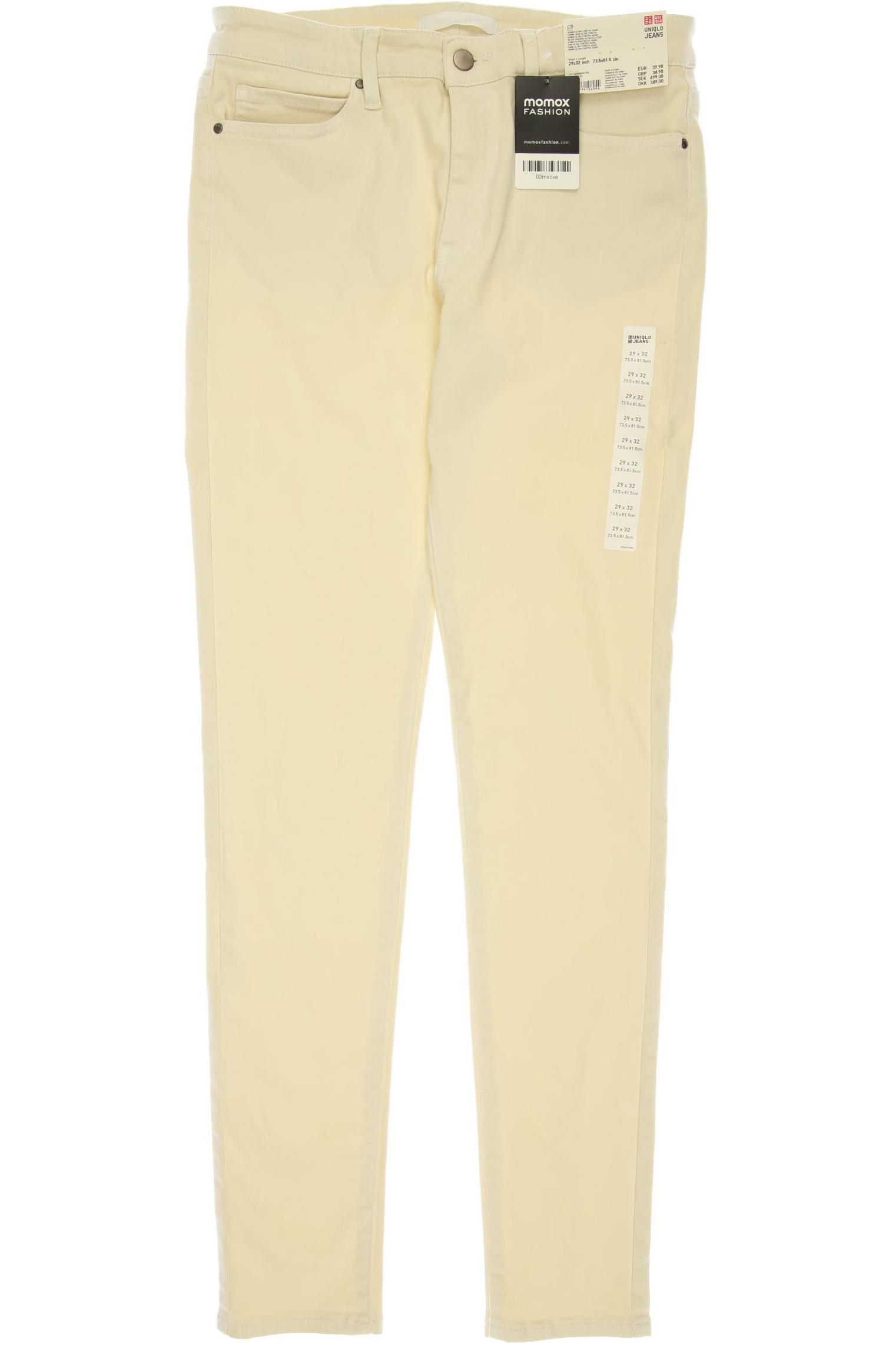 

uniqlo Damen Jeans, cremeweiß