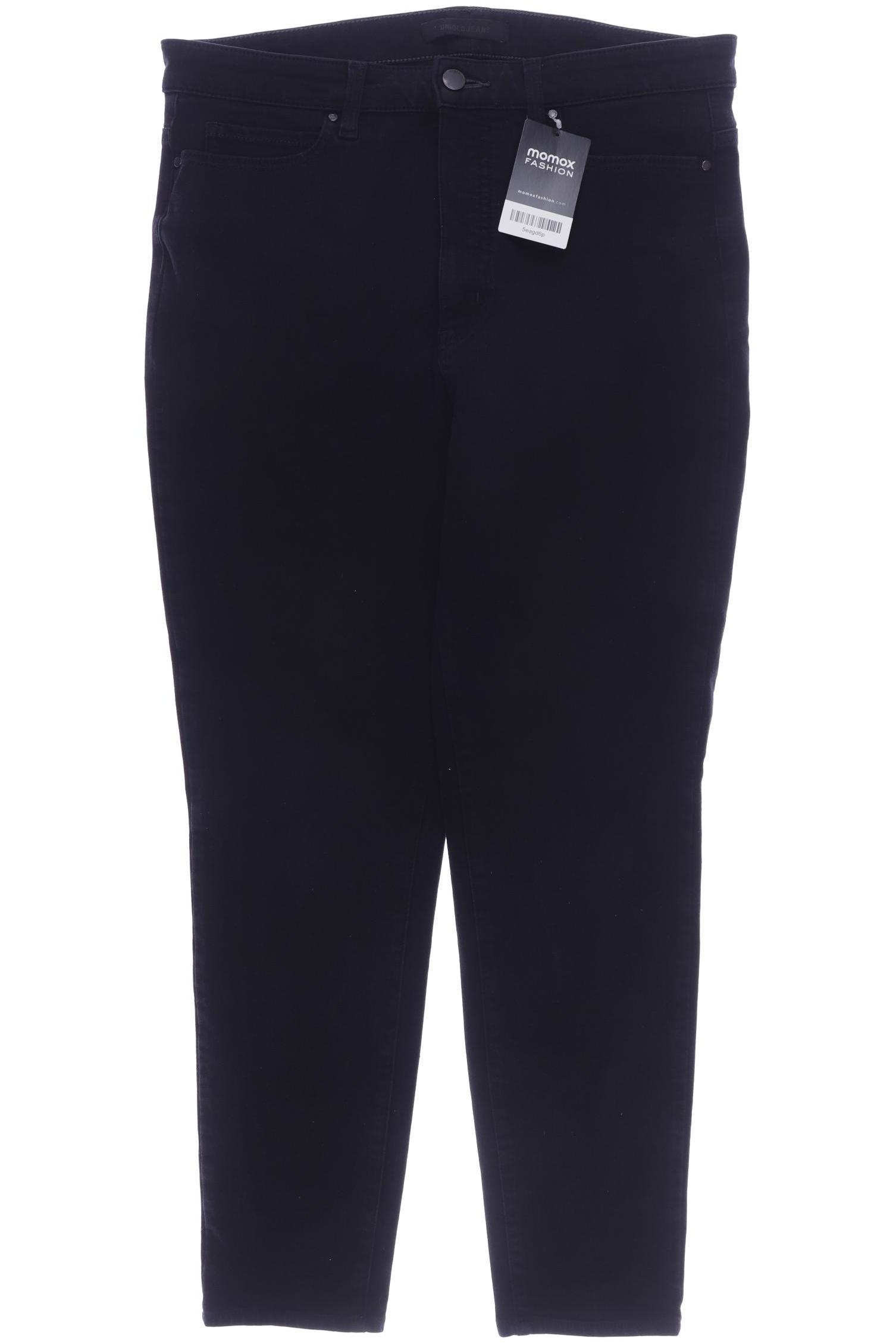 

uniqlo Damen Jeans, schwarz