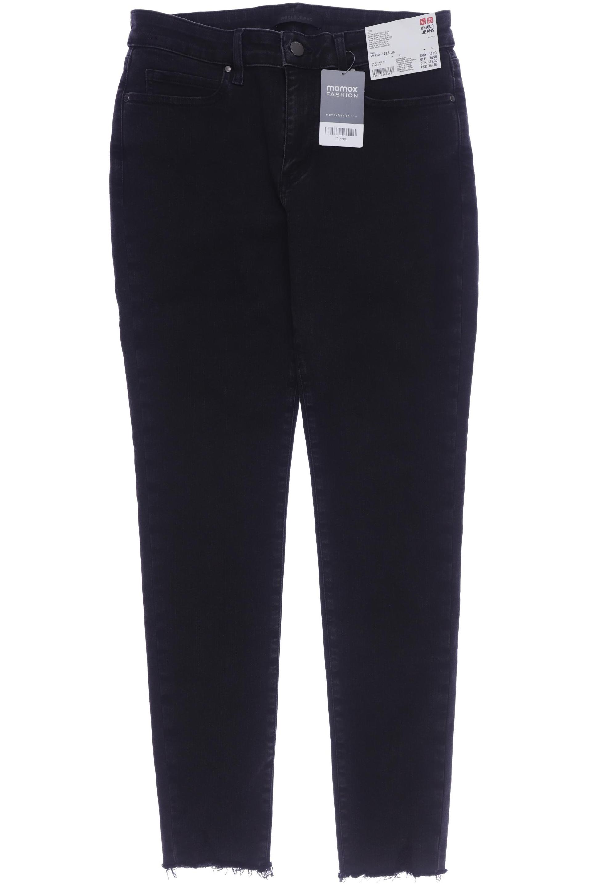 

uniqlo Damen Jeans, schwarz, Gr. 40
