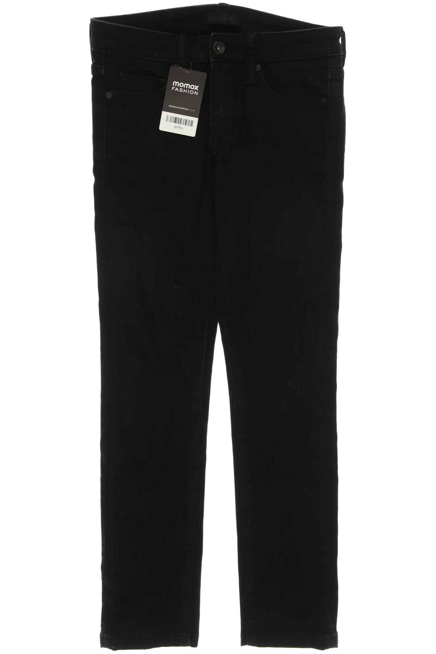 

uniqlo Damen Jeans, schwarz