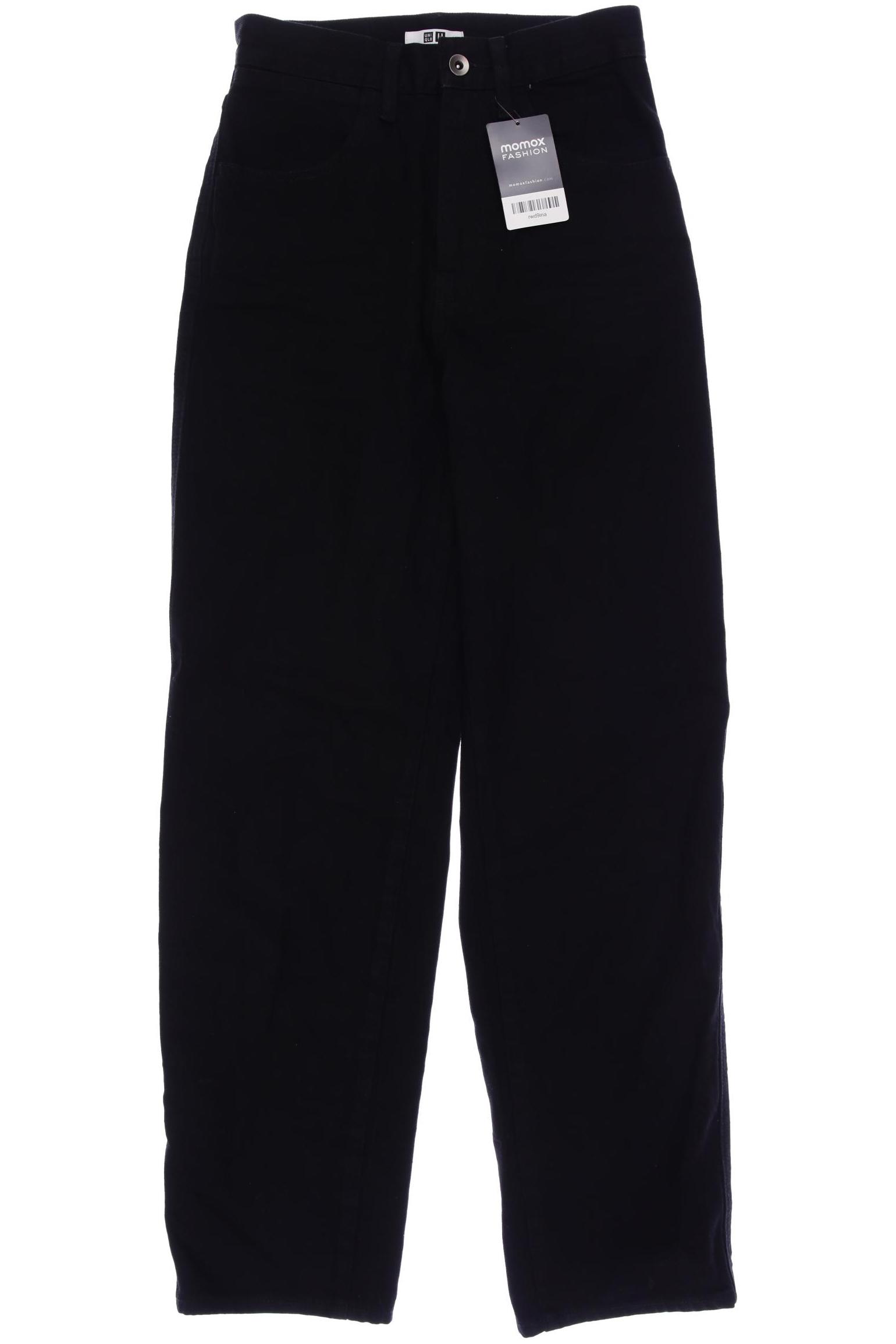 

uniqlo Damen Jeans, schwarz