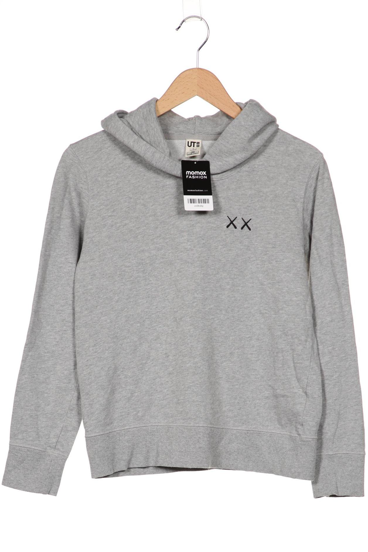

uniqlo Damen Kapuzenpullover, grau
