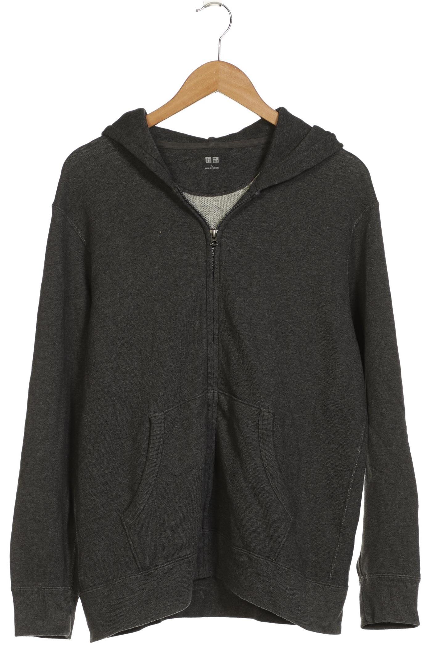 

uniqlo Damen Kapuzenpullover, grau, Gr. 42