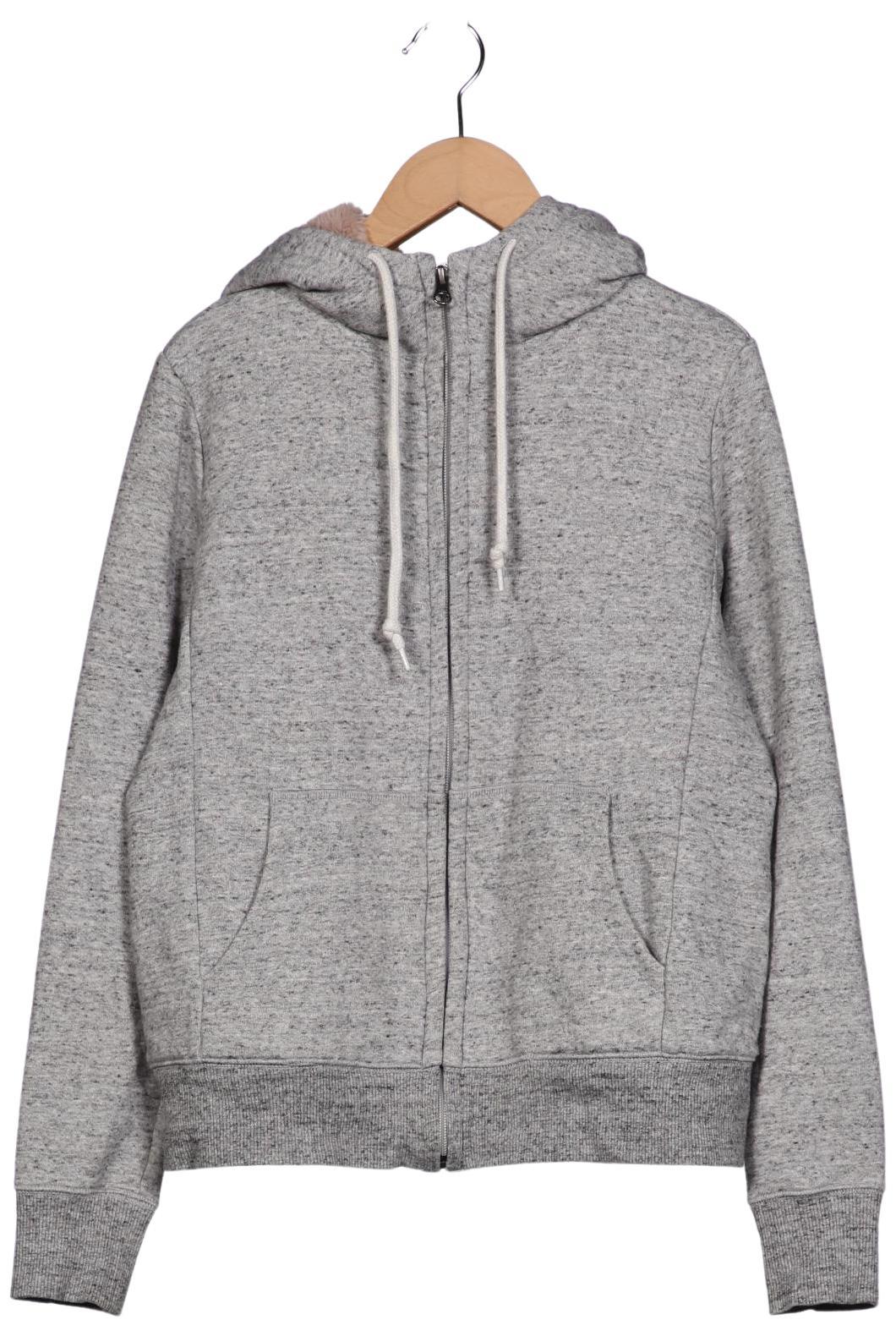 

uniqlo Damen Kapuzenpullover, grau, Gr. 36