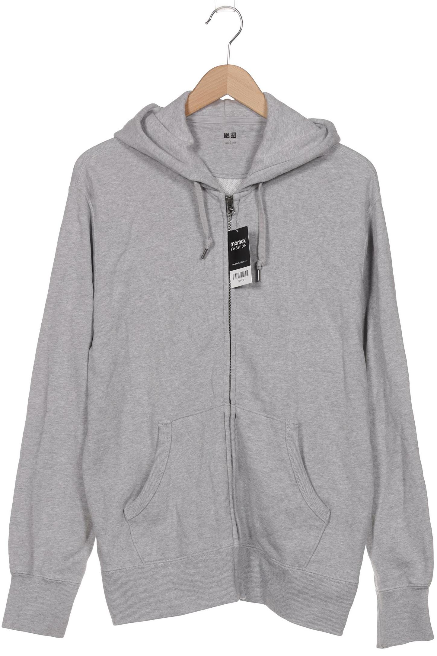 

uniqlo Damen Kapuzenpullover, grau, Gr. 42