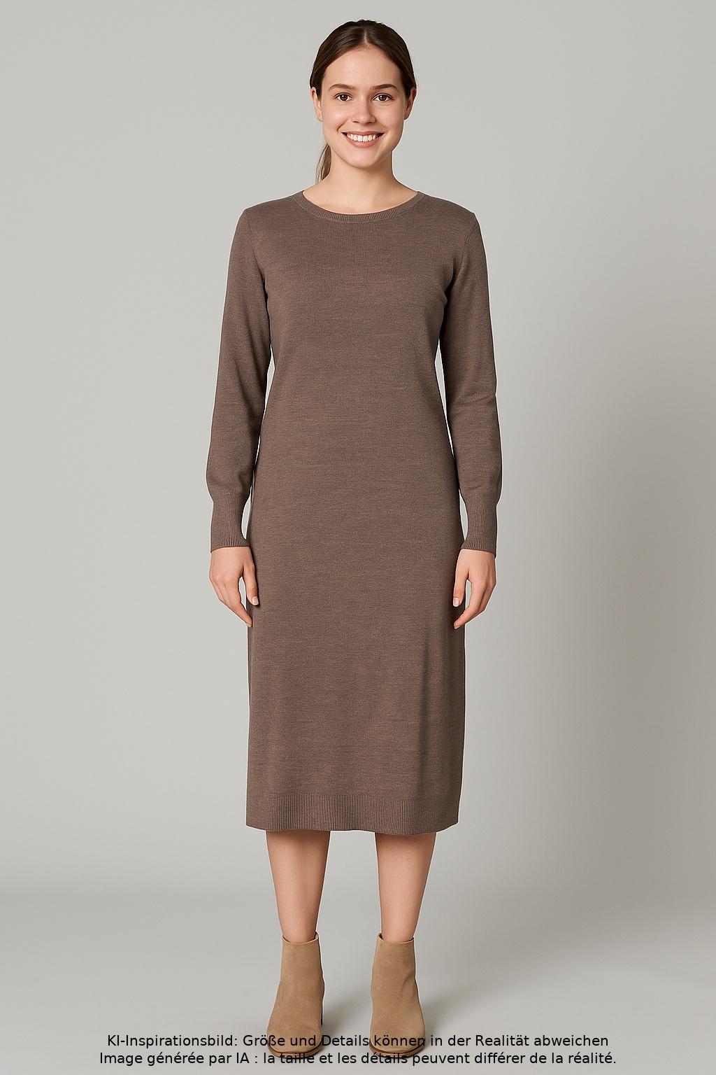 

uniqlo Damen Kleid, braun, Gr. 34