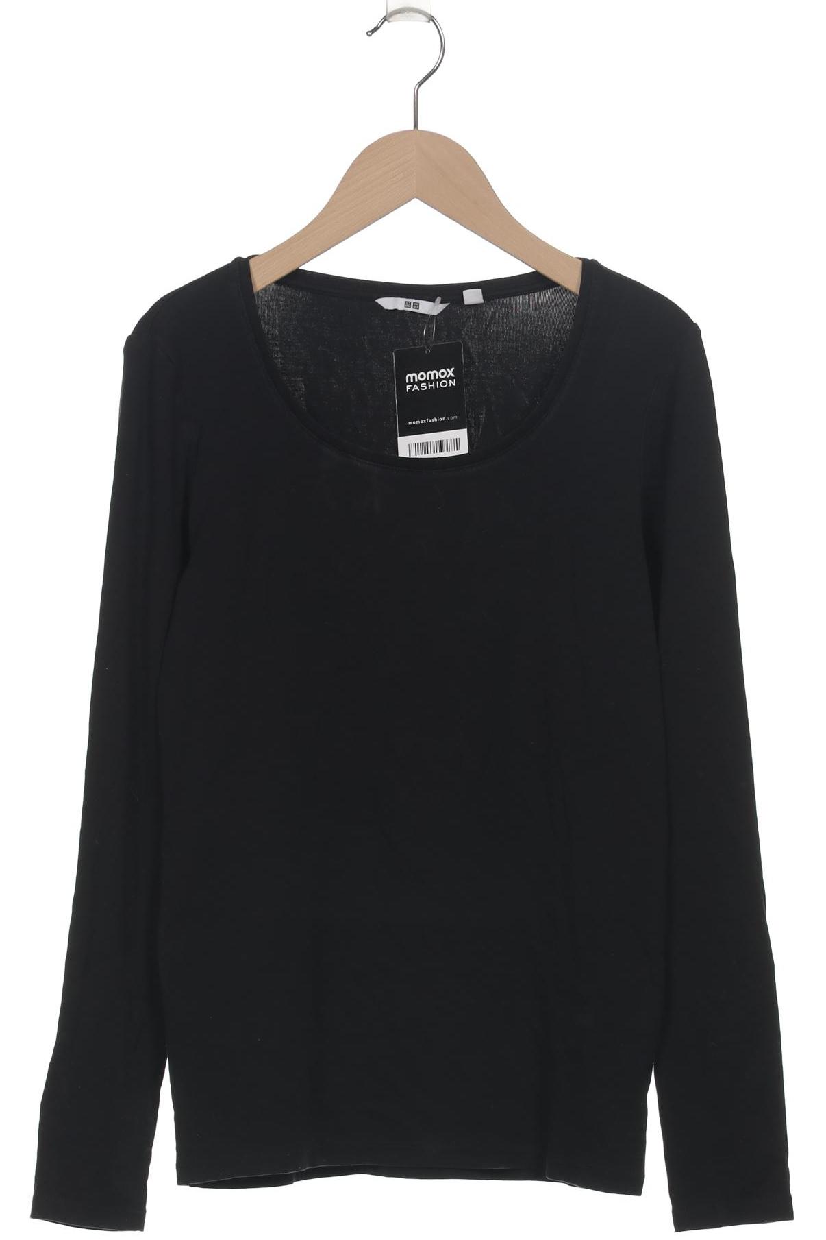 

uniqlo Damen Langarmshirt, schwarz, Gr. 38