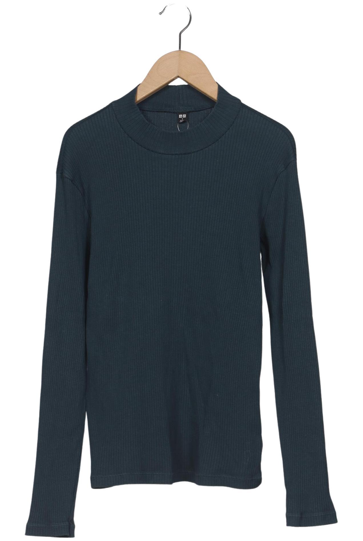 

uniqlo Damen Langarmshirt, türkis, Gr. 36