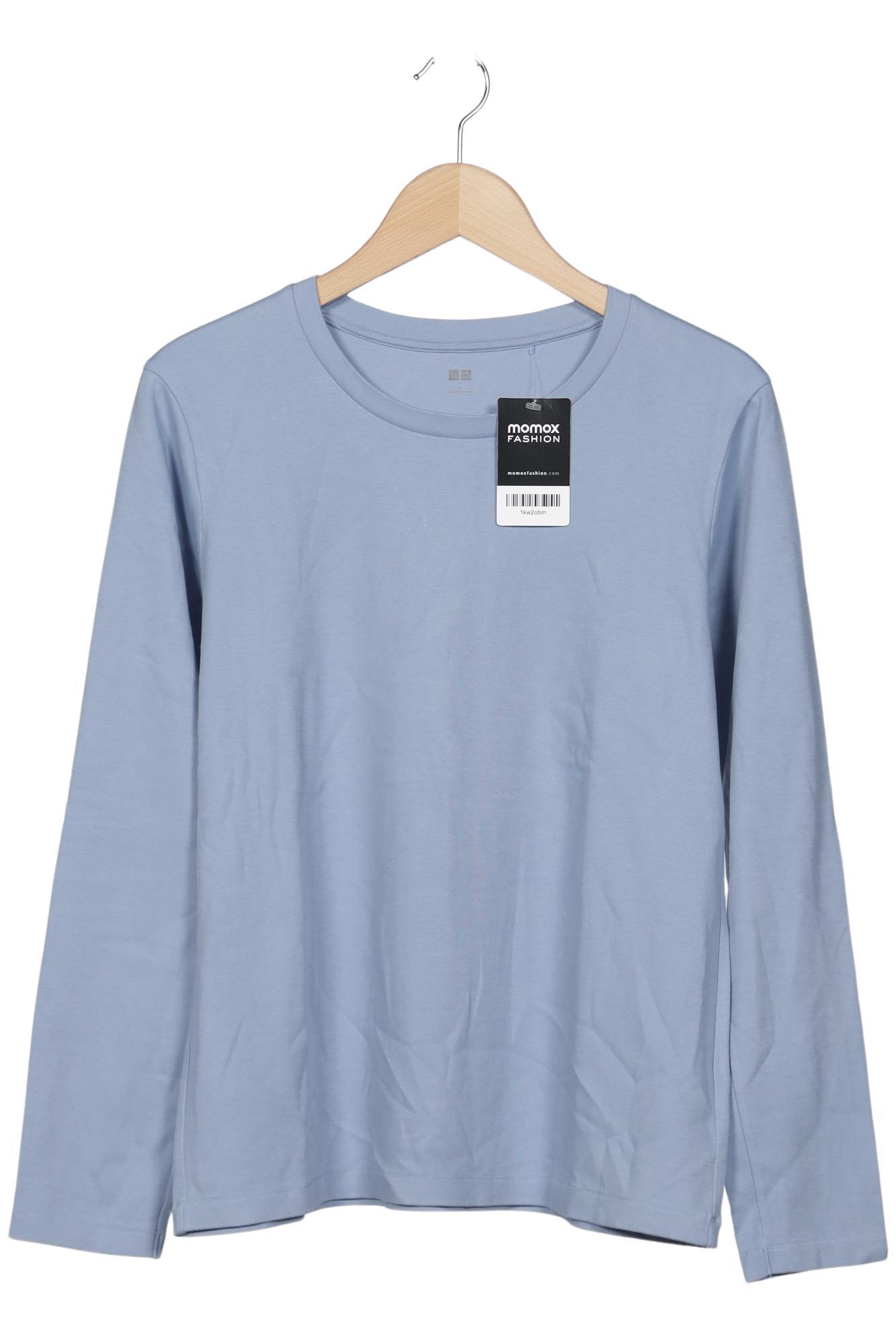

uniqlo Damen Langarmshirt, hellblau, Gr. 42