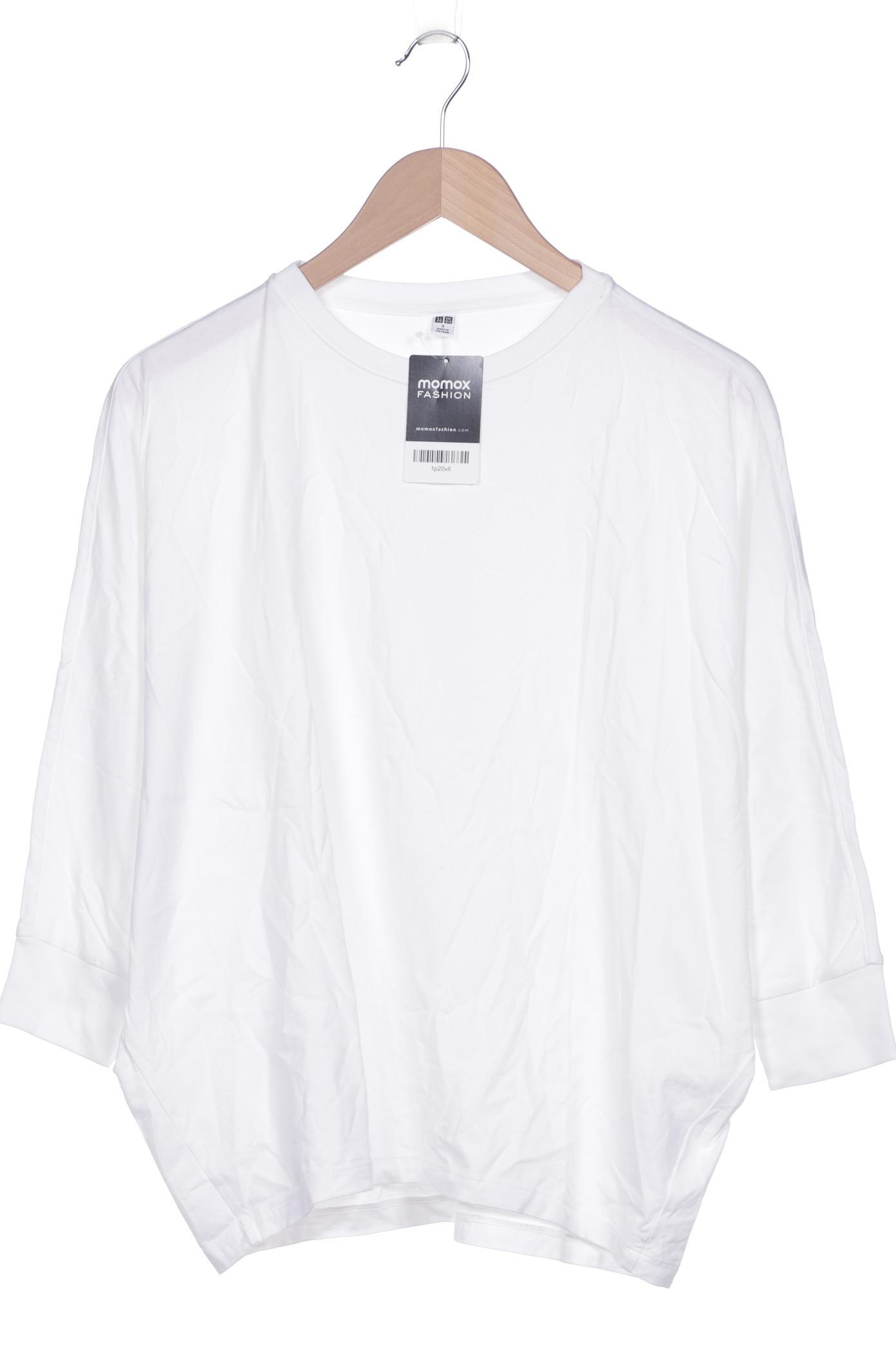 

uniqlo Damen Langarmshirt, weiß