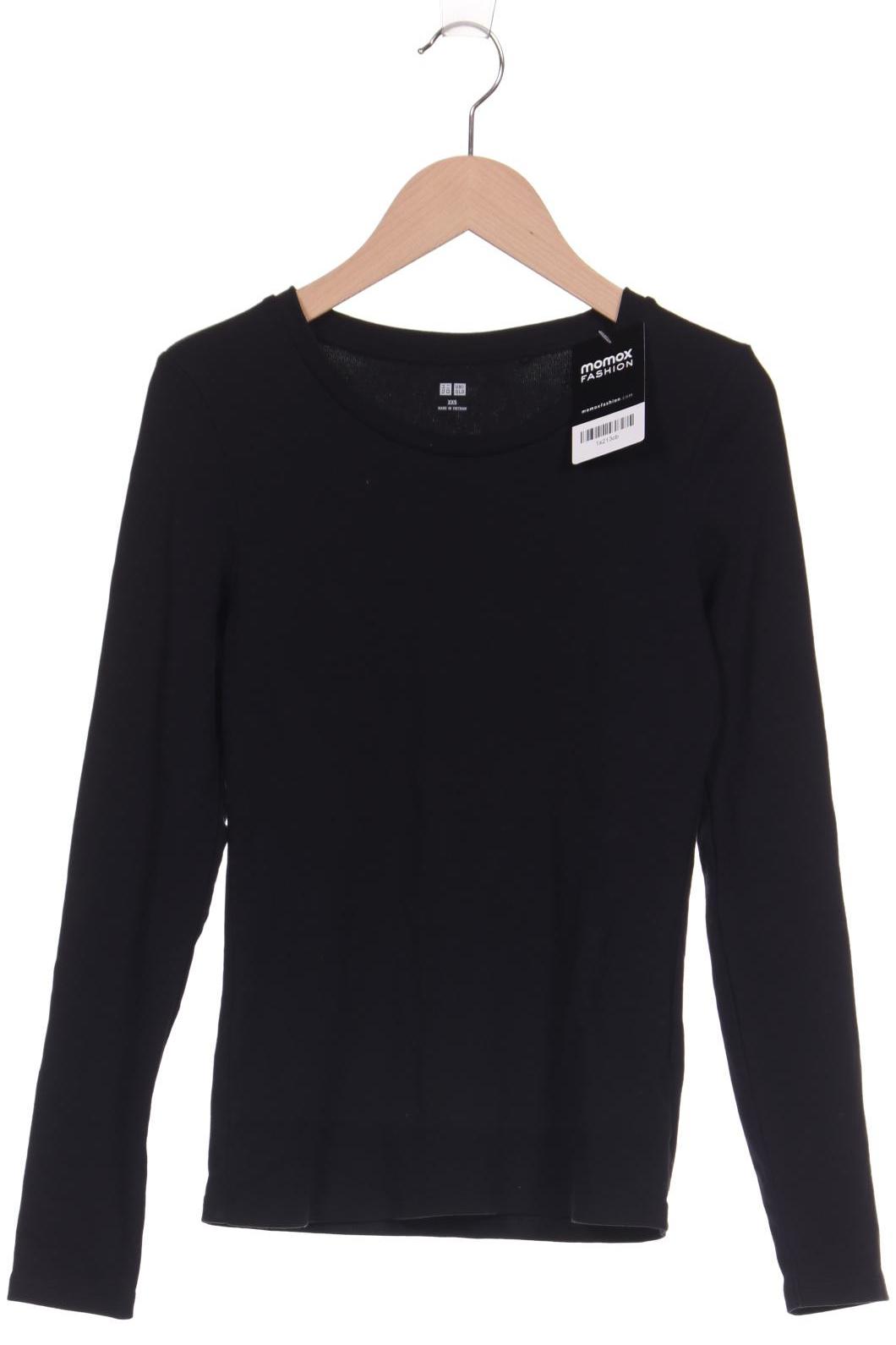 

uniqlo Damen Langarmshirt, schwarz