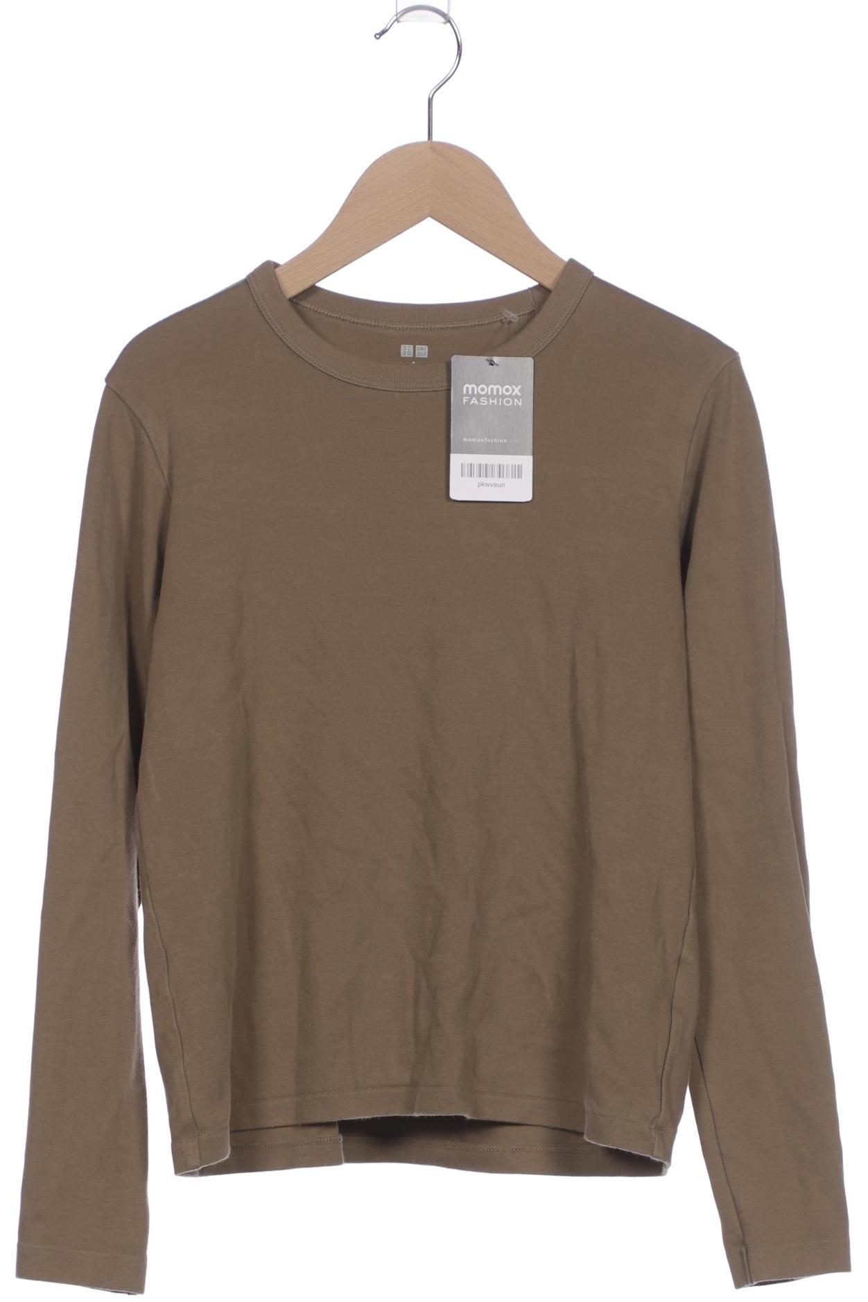 

uniqlo Damen Langarmshirt, grün, Gr. 36