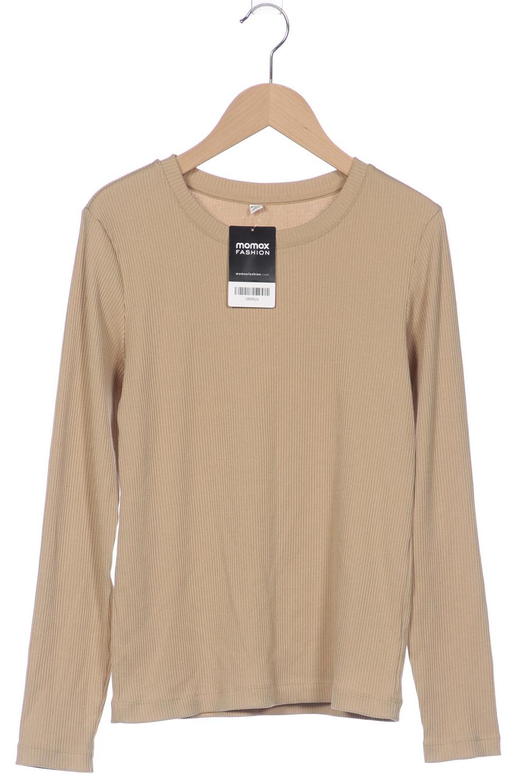 

uniqlo Damen Langarmshirt, beige, Gr. 34