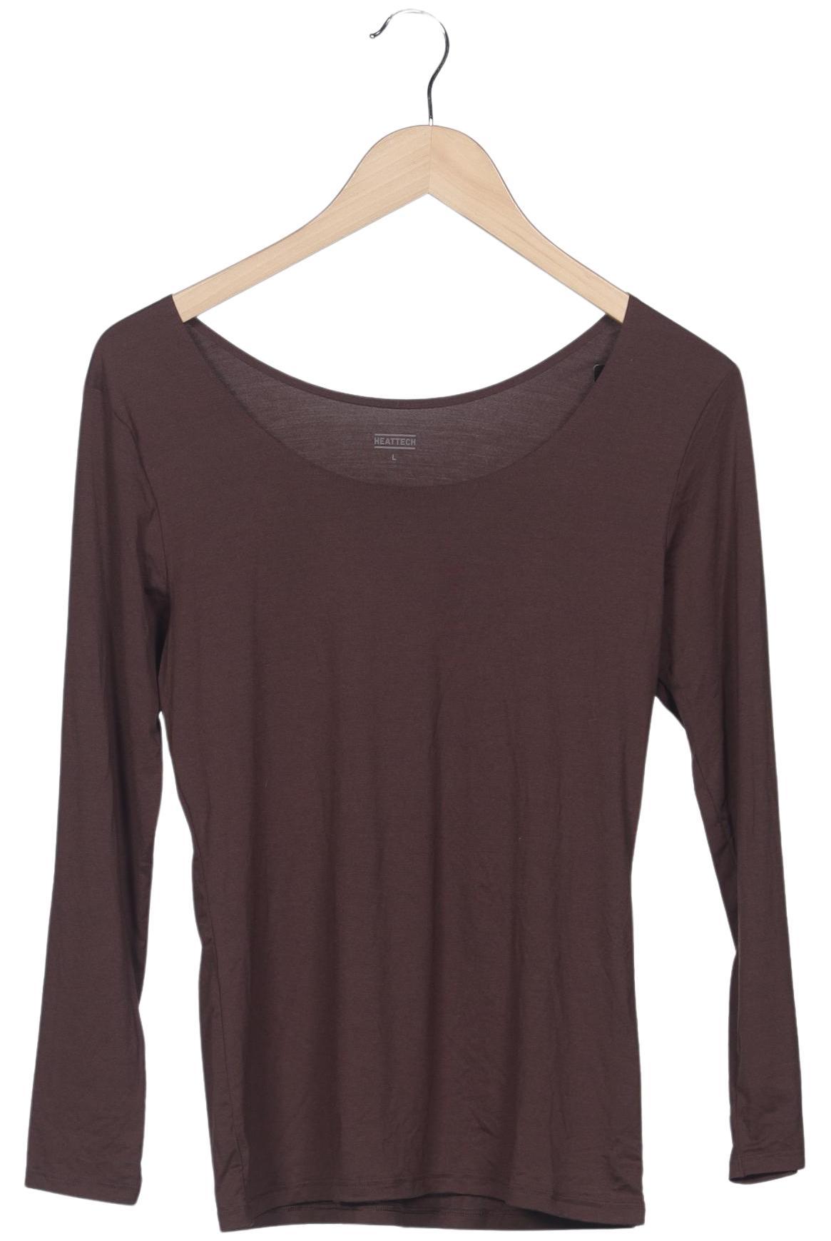 

uniqlo Damen Langarmshirt, braun, Gr. 42