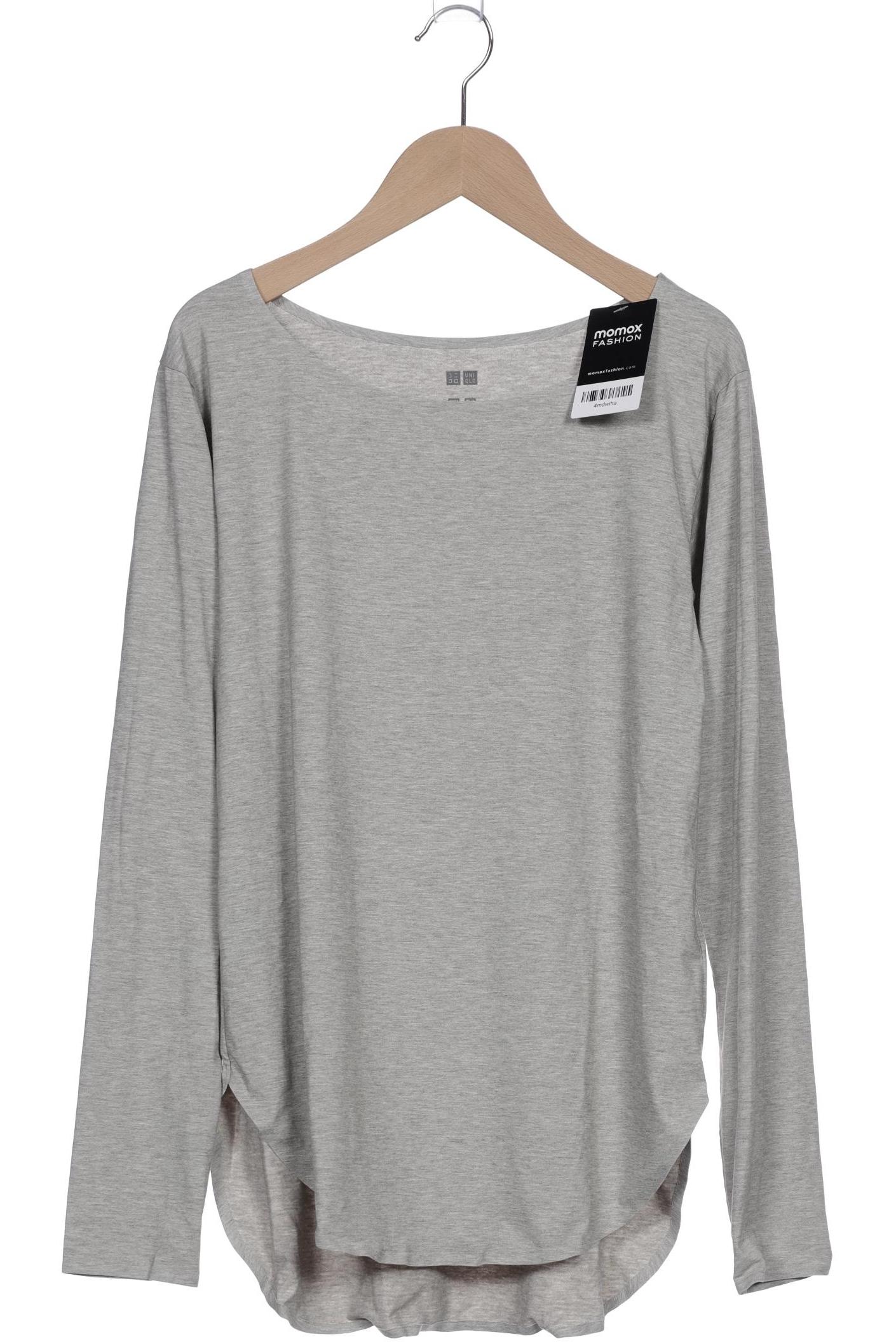 

uniqlo Damen Langarmshirt, grau, Gr. 34