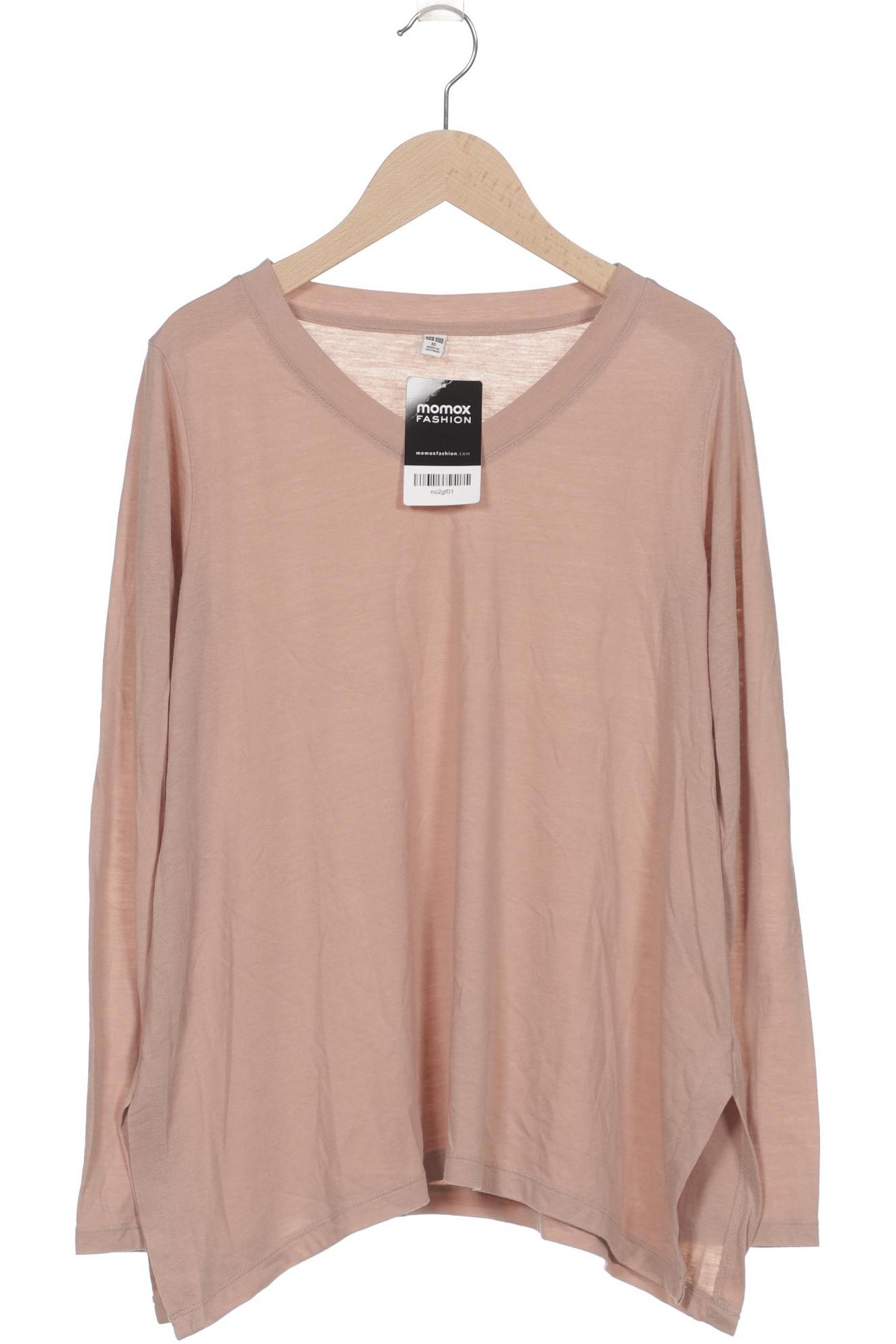 

uniqlo Damen Langarmshirt, beige, Gr. 34