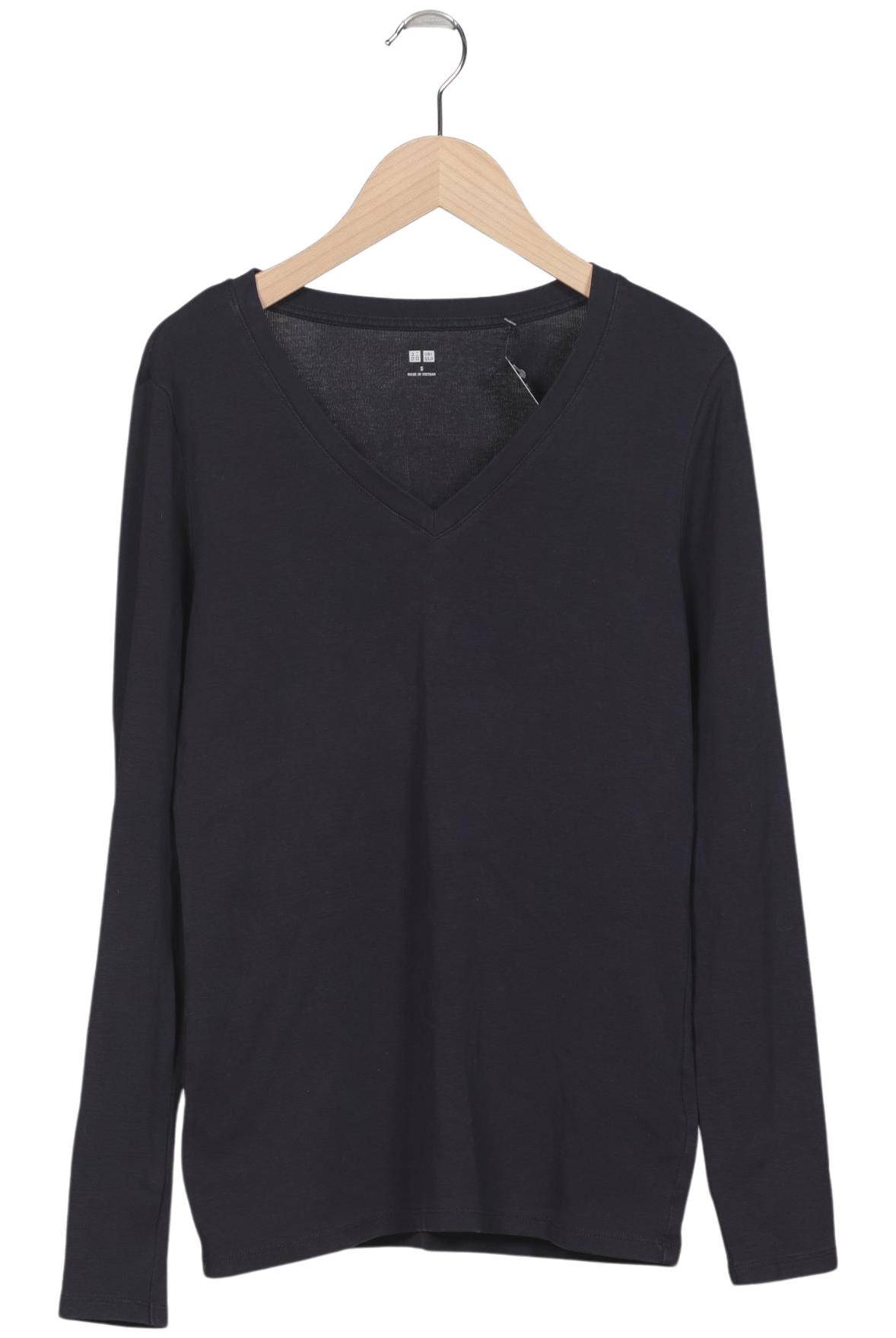 

uniqlo Damen Langarmshirt, marineblau, Gr. 36