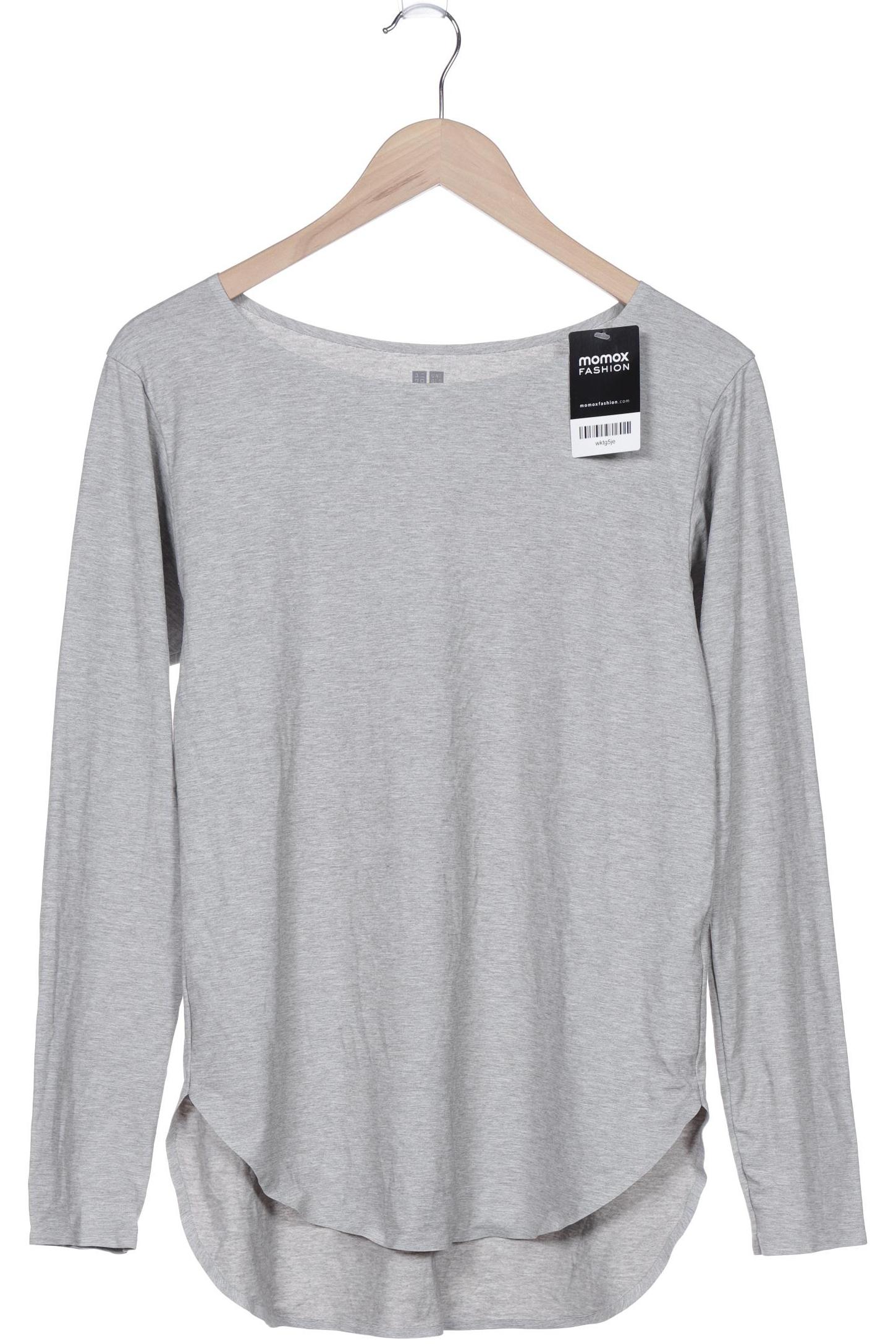 

uniqlo Damen Langarmshirt, grau, Gr. 36