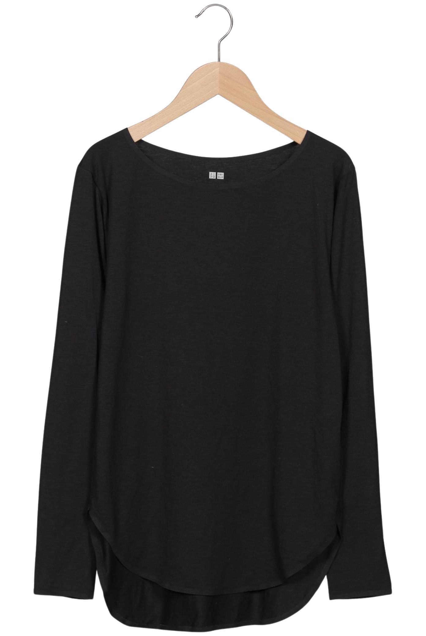 

uniqlo Damen Langarmshirt, schwarz, Gr. 34