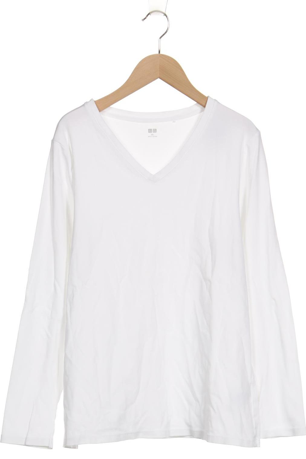 

uniqlo Damen Langarmshirt, weiß, Gr. 46