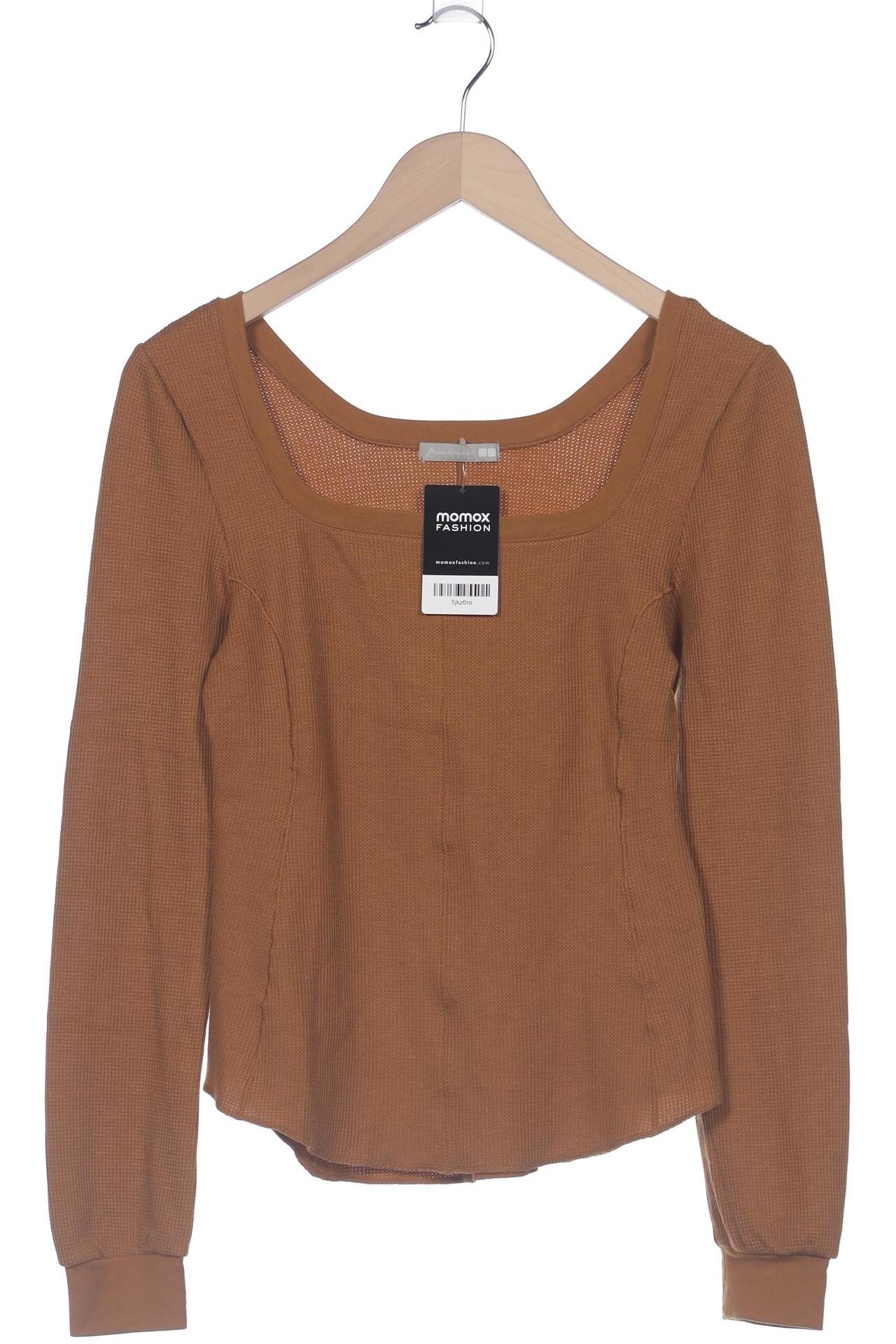 

uniqlo Damen Langarmshirt, braun, Gr. 36