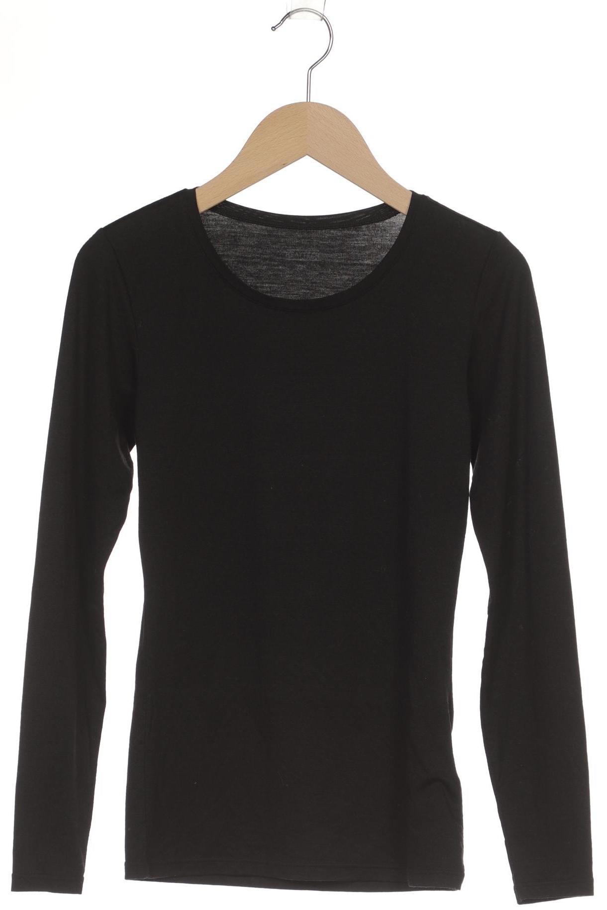 

uniqlo Damen Langarmshirt, schwarz, Gr. 32