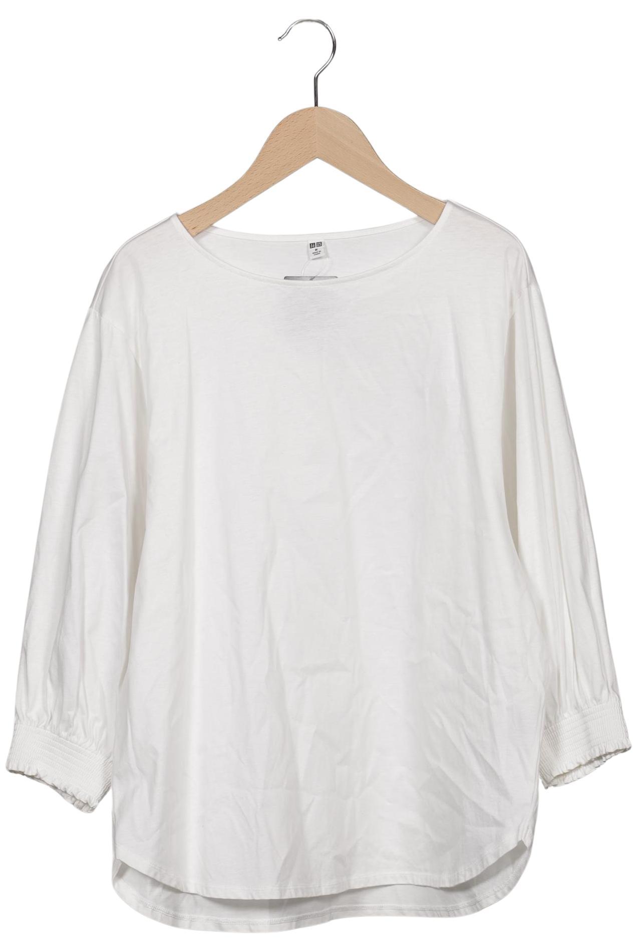 

uniqlo Damen Langarmshirt, weiß, Gr. 38