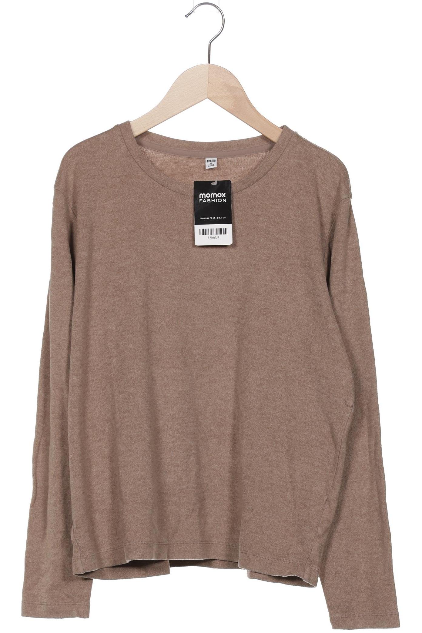 

uniqlo Damen Langarmshirt, braun, Gr. 38