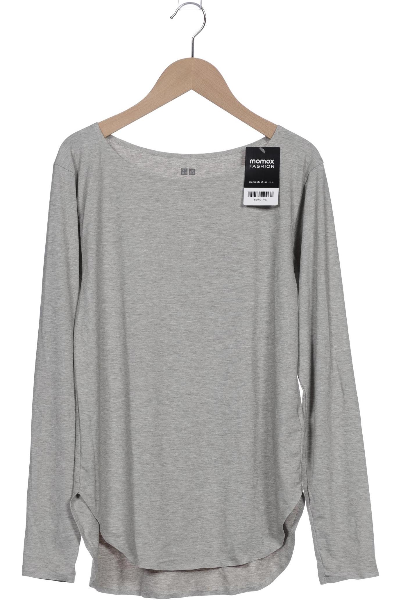 

uniqlo Damen Langarmshirt, grau, Gr. 34