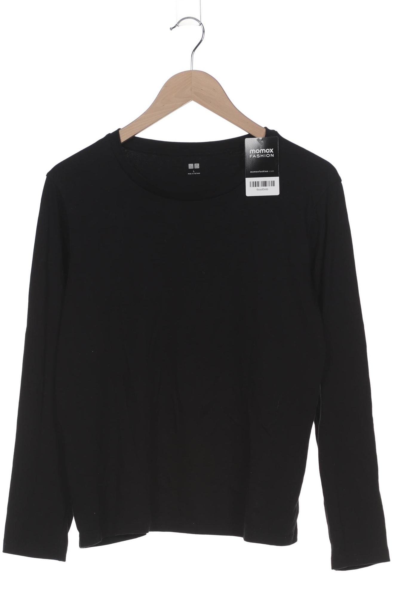 

uniqlo Damen Langarmshirt, schwarz, Gr. 42