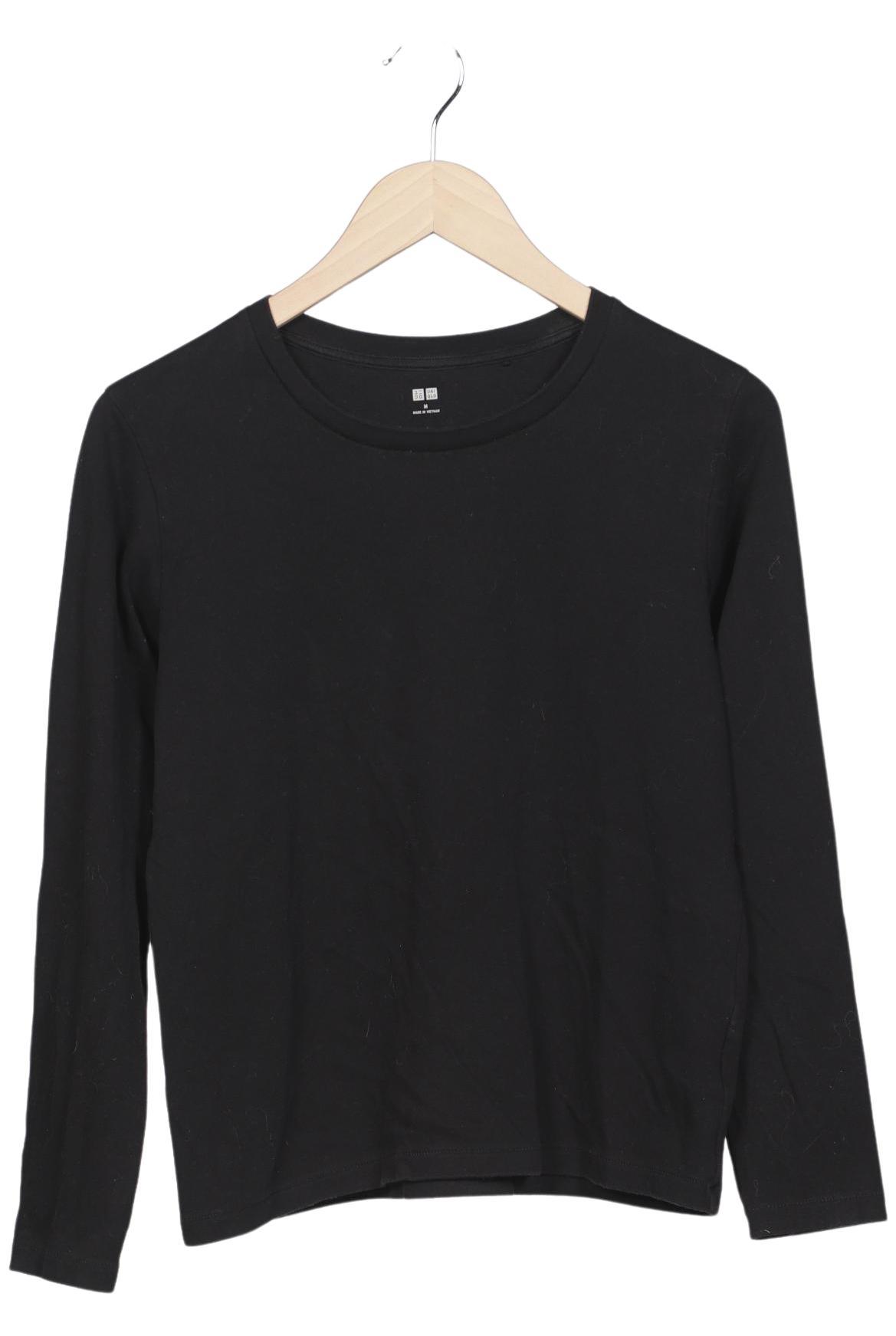 

uniqlo Damen Langarmshirt, schwarz, Gr. 38