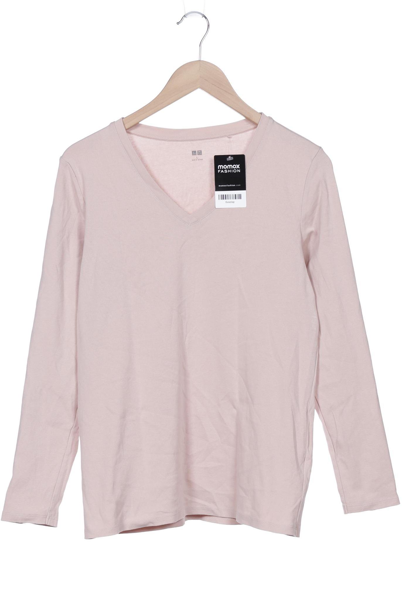 

uniqlo Damen Langarmshirt, pink, Gr. 42