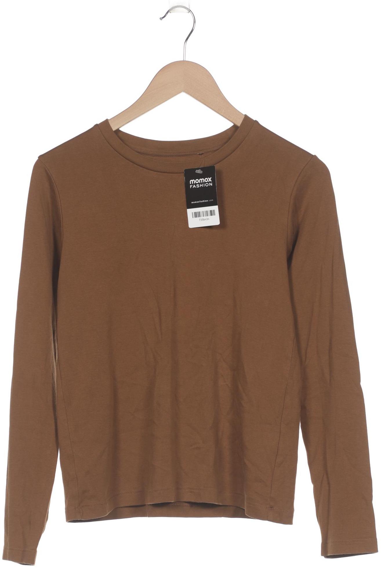 

uniqlo Damen Langarmshirt, braun, Gr. 36