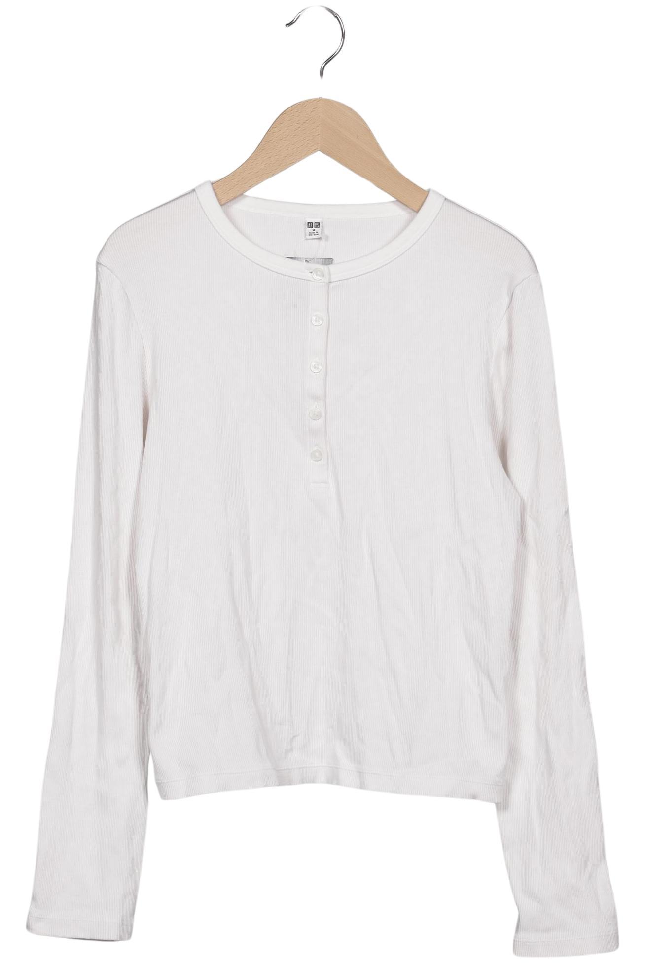 

uniqlo Damen Langarmshirt, weiß, Gr. 38