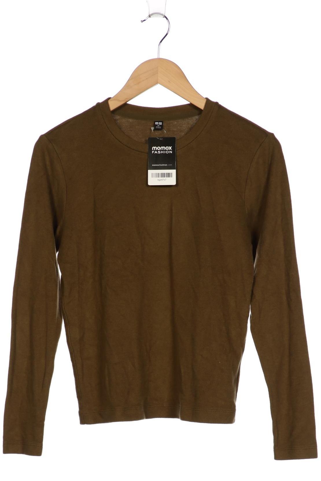 

uniqlo Damen Langarmshirt, grün, Gr. 34