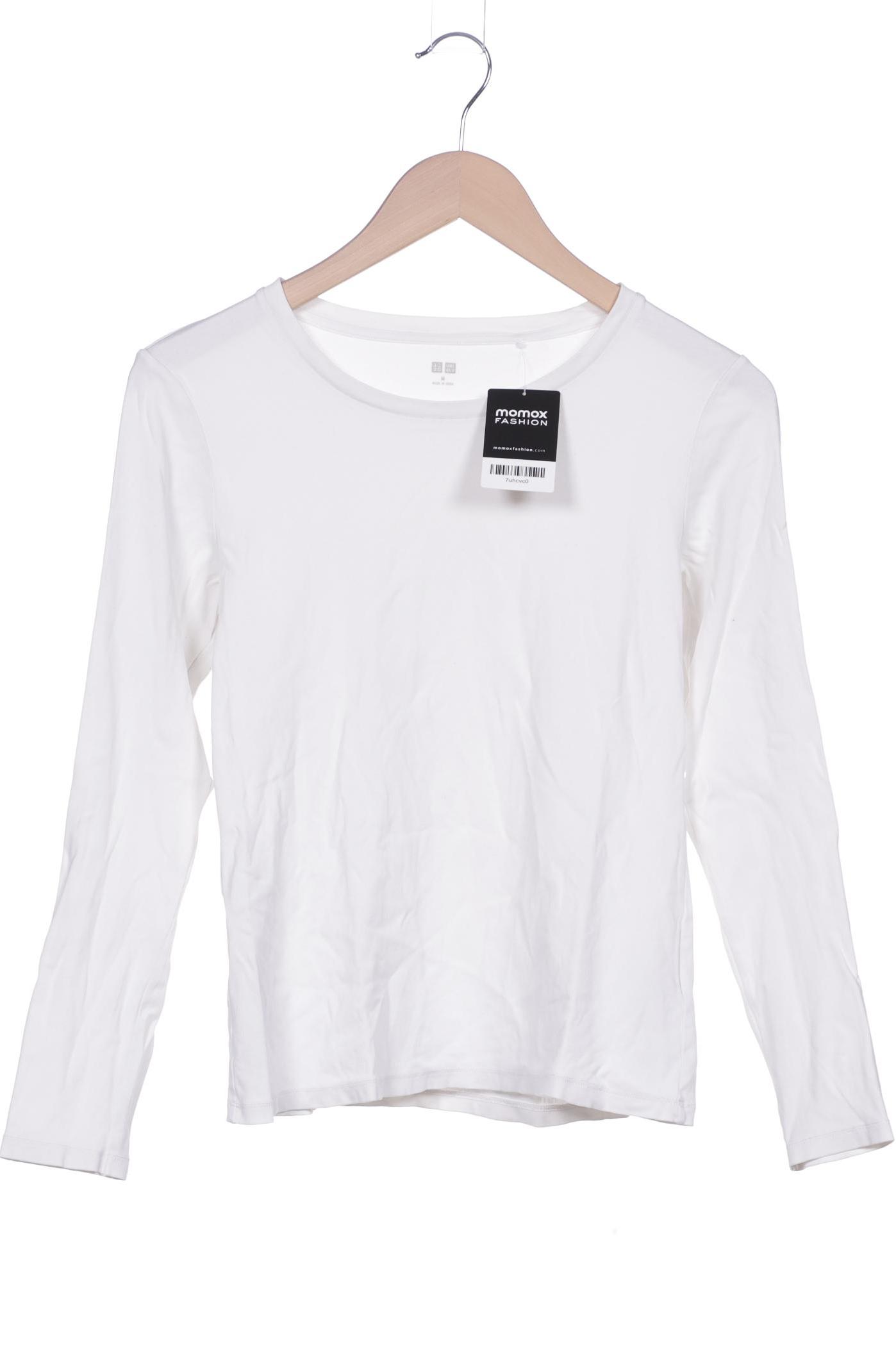 

uniqlo Damen Langarmshirt, weiß