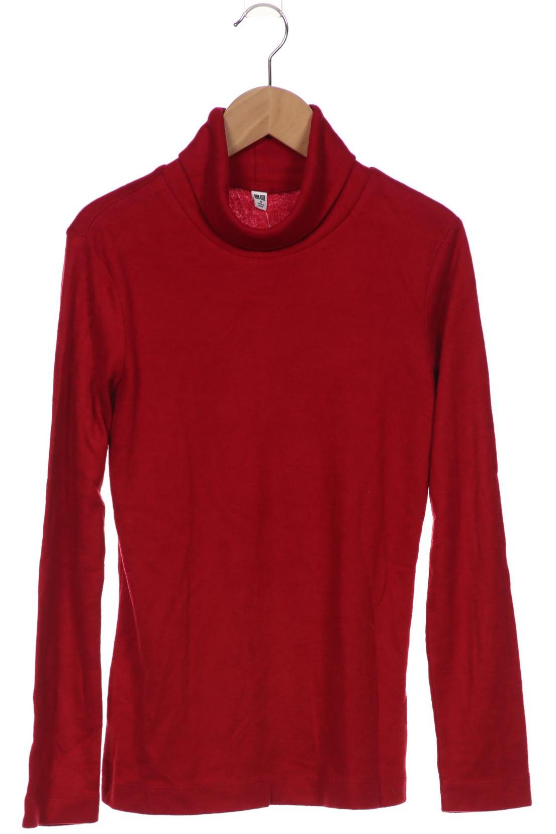 

uniqlo Damen Langarmshirt, rot, Gr. 38