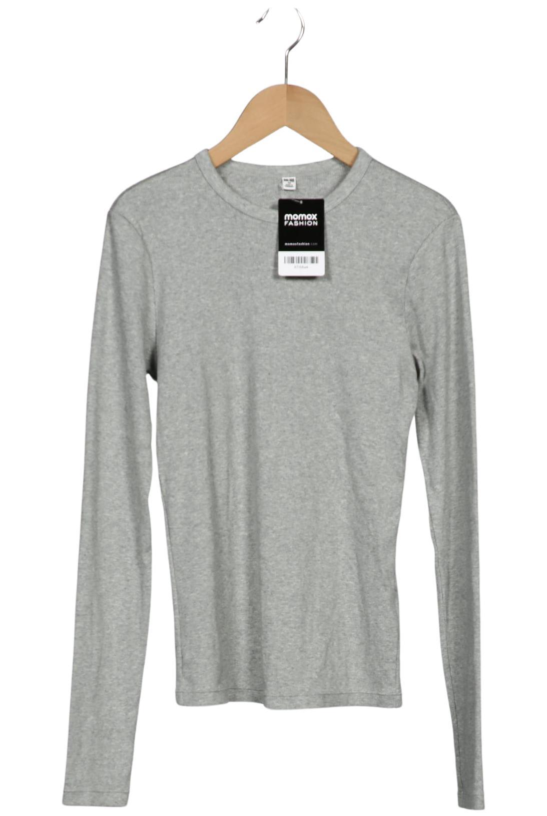 

uniqlo Damen Langarmshirt, grau, Gr. 34