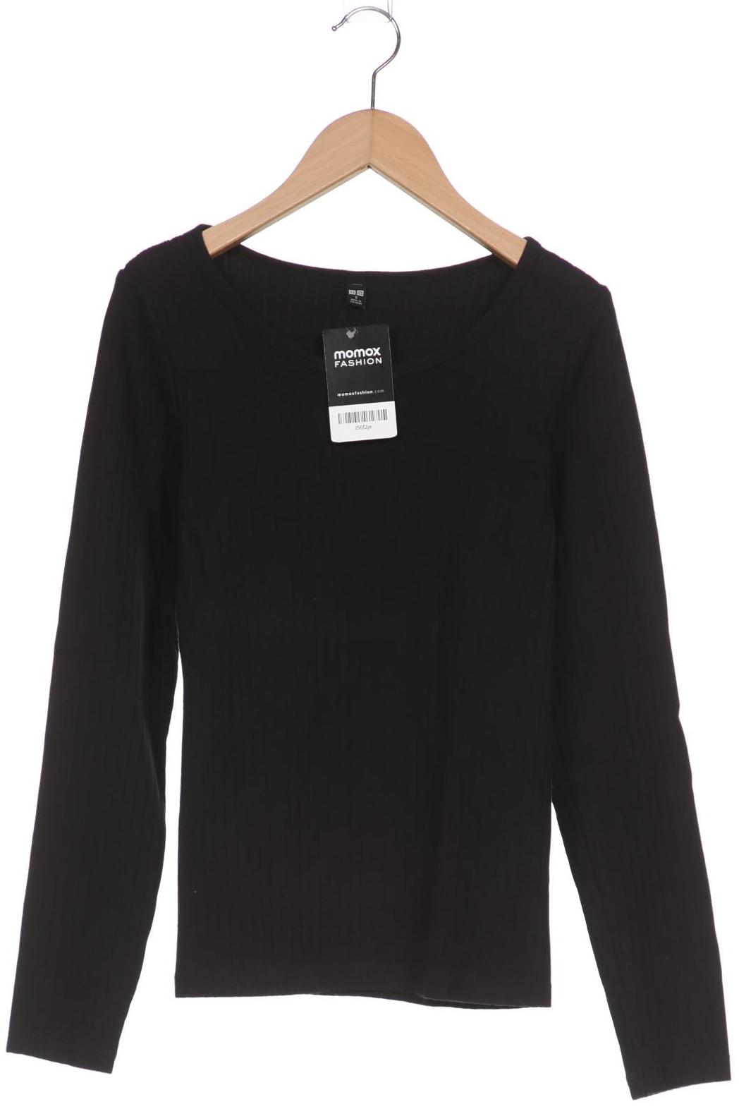 

uniqlo Damen Langarmshirt, schwarz, Gr. 36