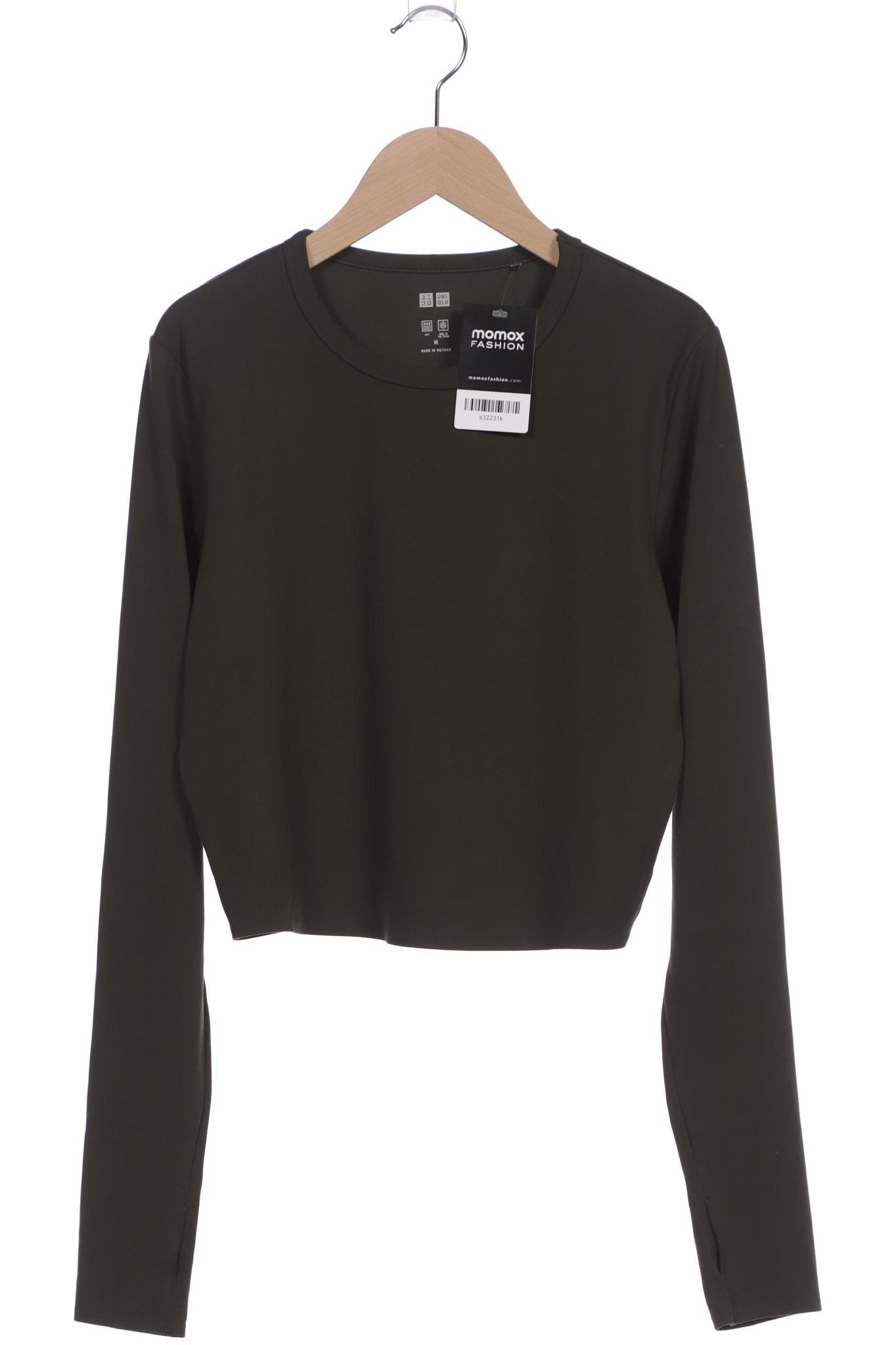 

uniqlo Damen Langarmshirt, grün, Gr. 38