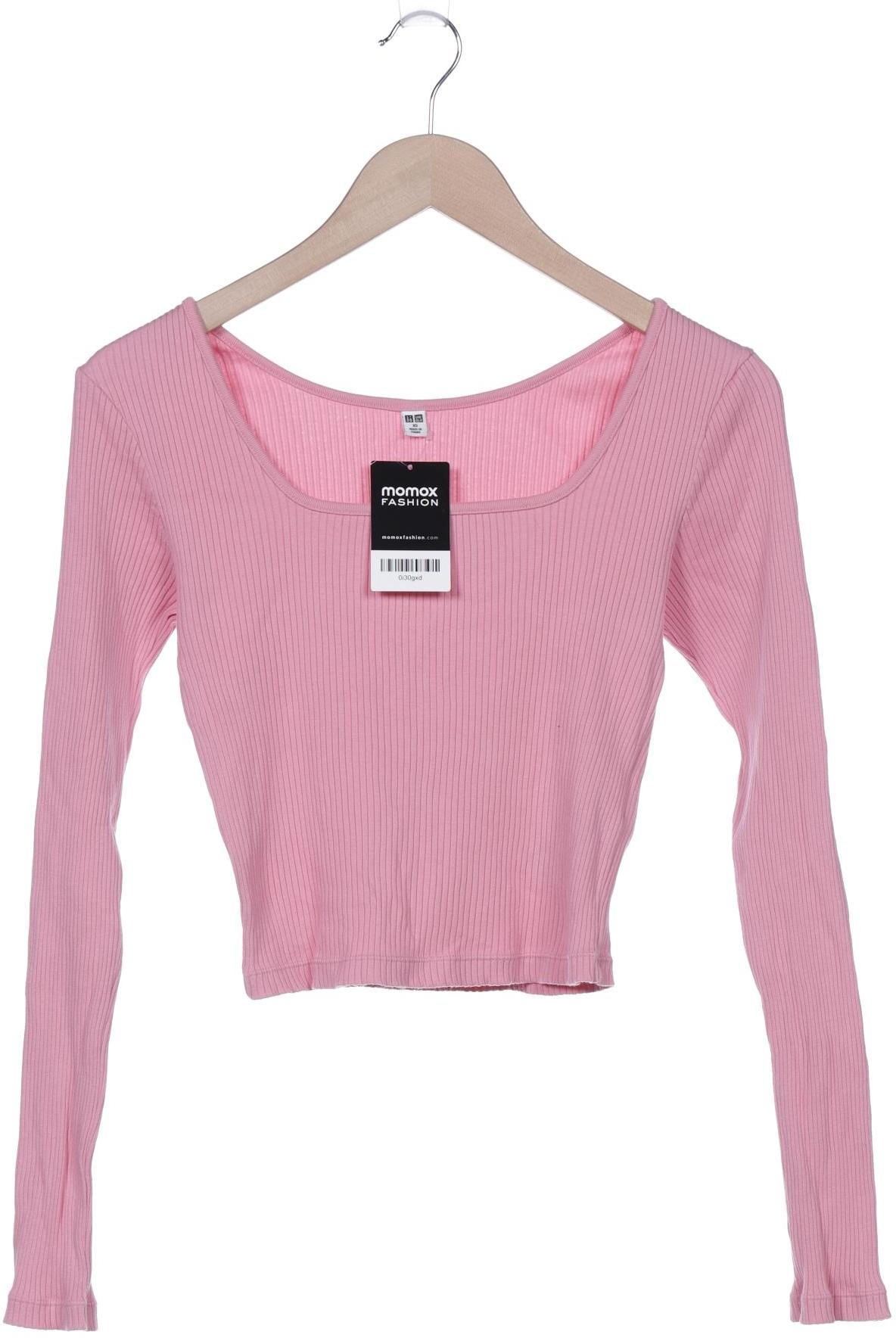 

uniqlo Damen Langarmshirt, pink, Gr. 34