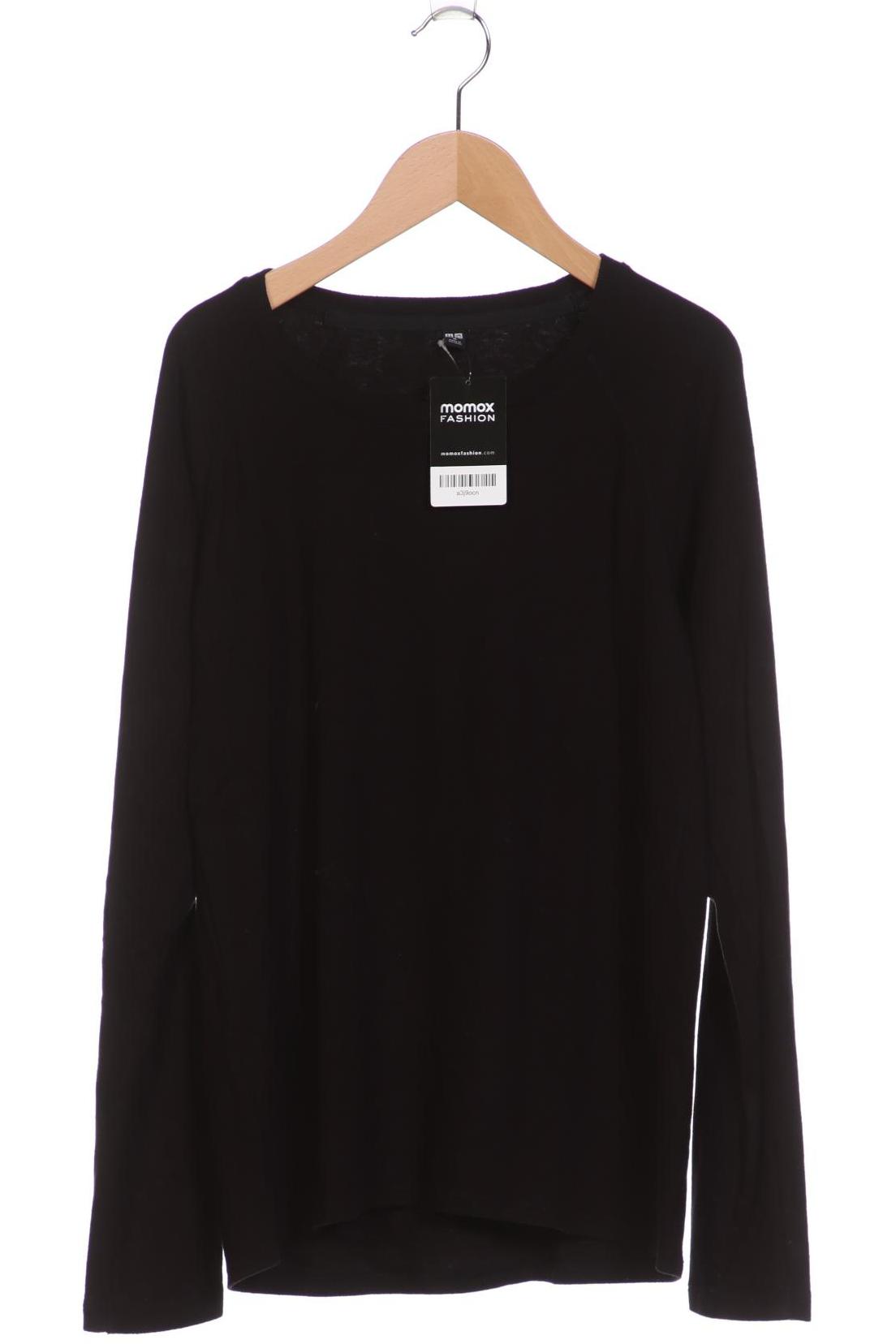 

uniqlo Damen Langarmshirt, schwarz, Gr. 38