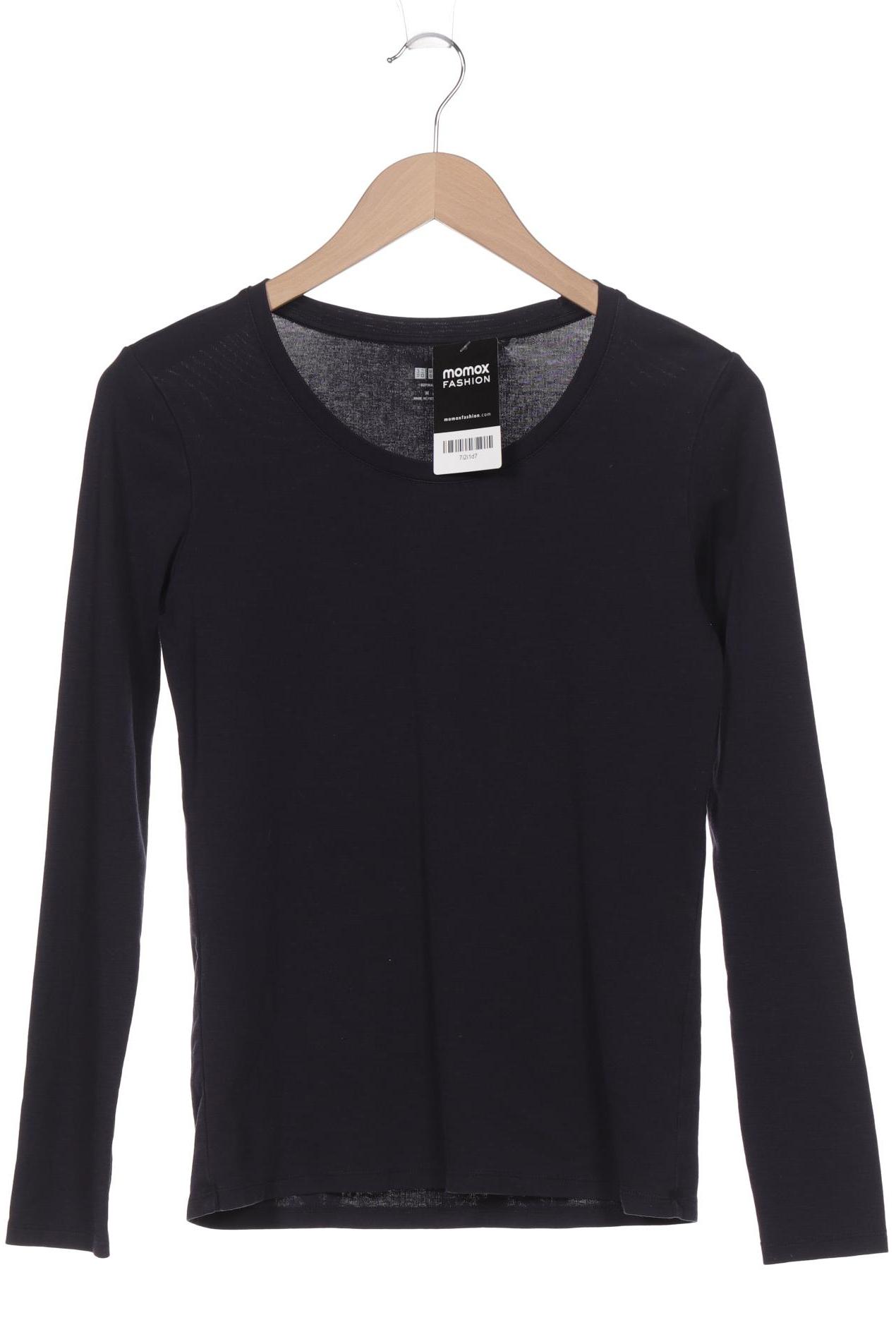 

uniqlo Damen Langarmshirt, marineblau