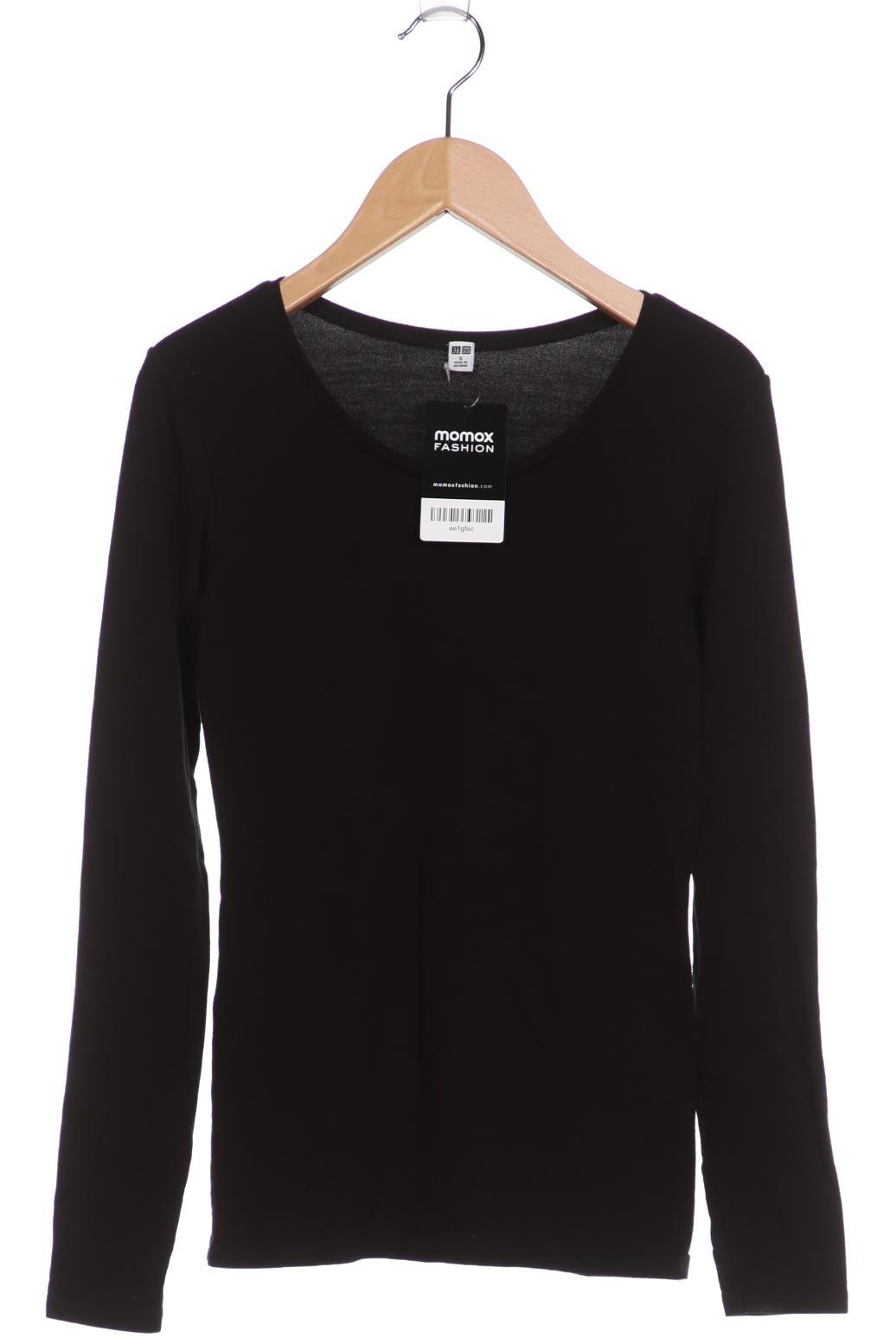 

uniqlo Damen Langarmshirt, schwarz