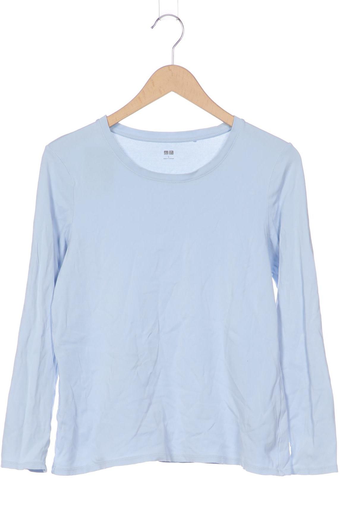 

uniqlo Damen Langarmshirt, blau, Gr. 42