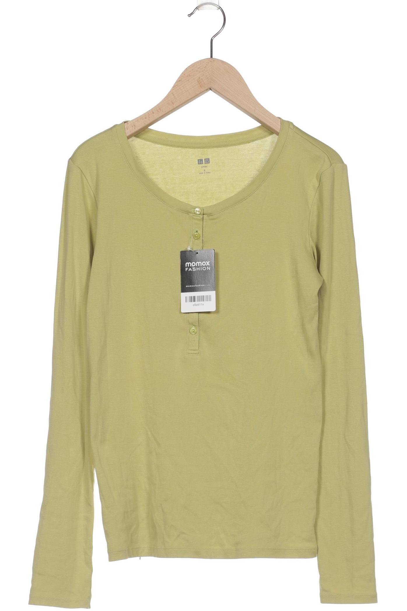 

uniqlo Damen Langarmshirt, hellgrün, Gr. 36