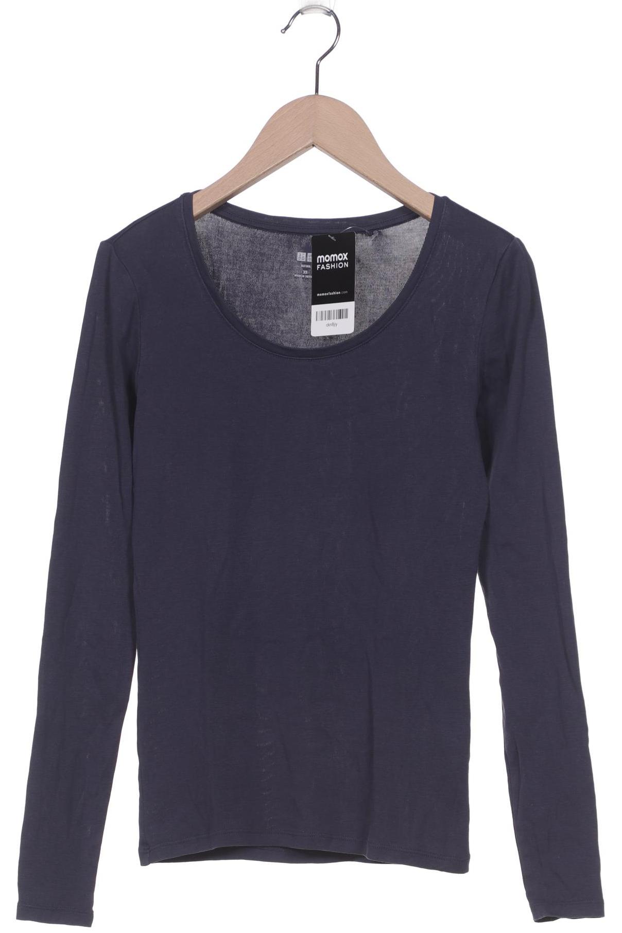 

uniqlo Damen Langarmshirt, marineblau